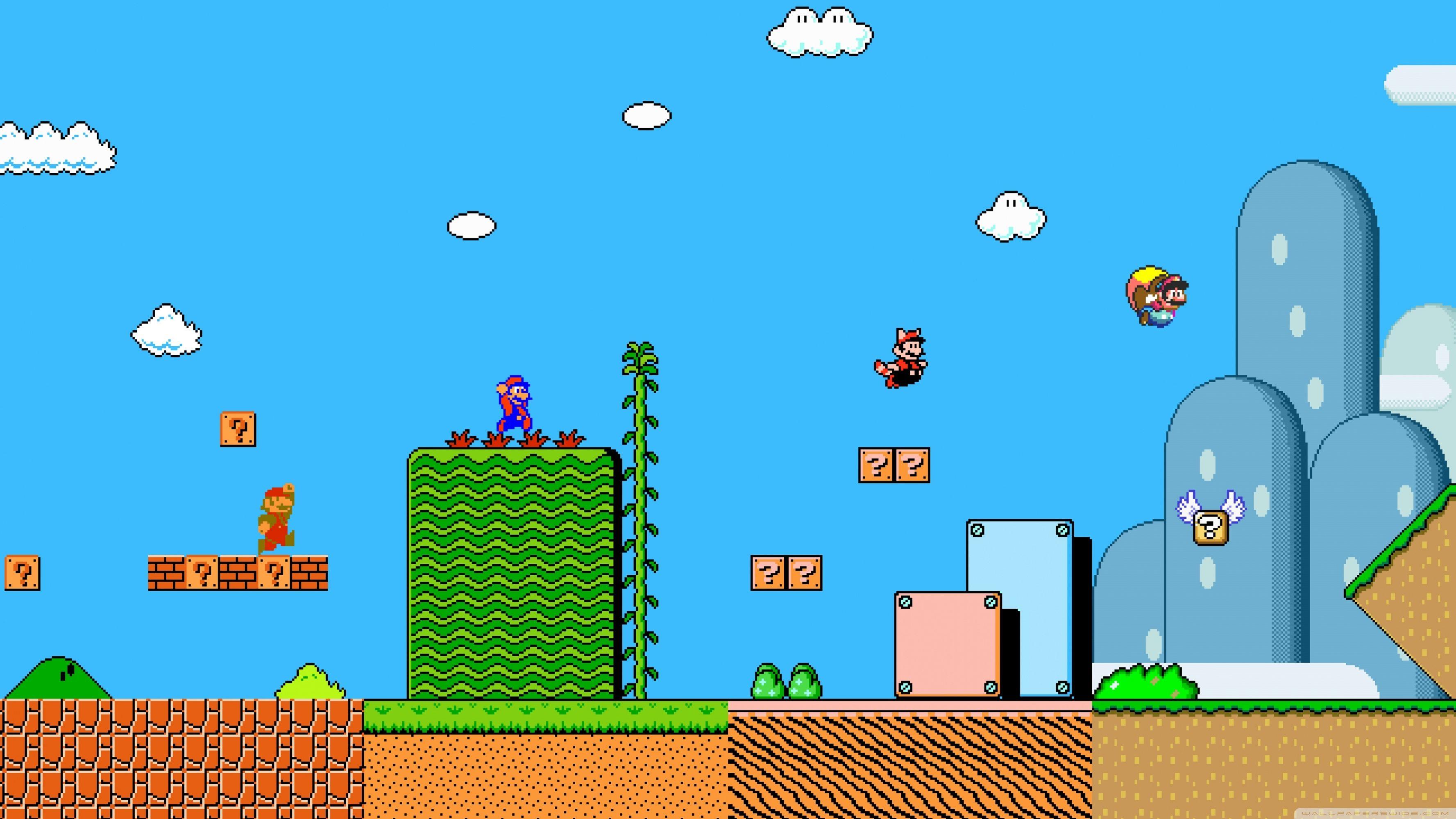 3554x1999 Super Mario History Ultra HD Desktop Background Wallpaper