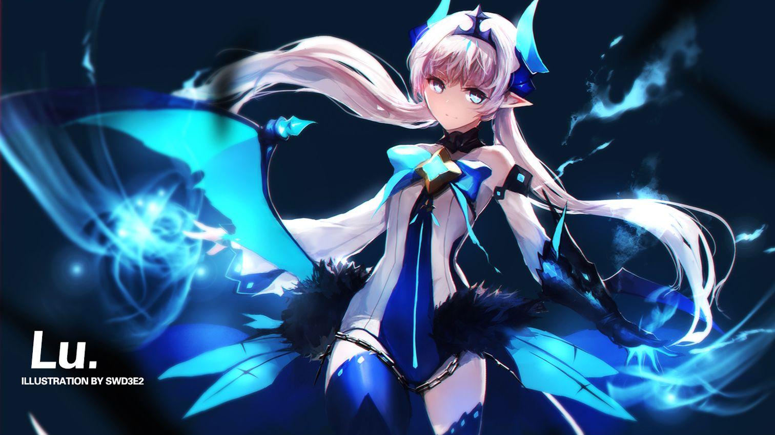1512x850 Free download Lu Elsword HD Wallpaper Background 1512x850