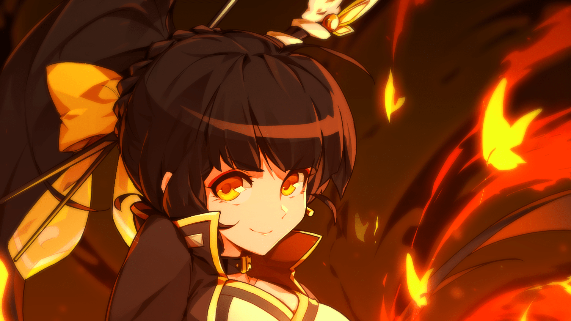 1920x1080 #ponytail, #anime girls, #Elsword, #anime, #Ara