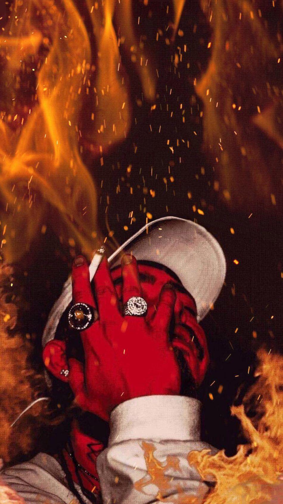 950x1689 Post Malone Cartoon Wallpaper