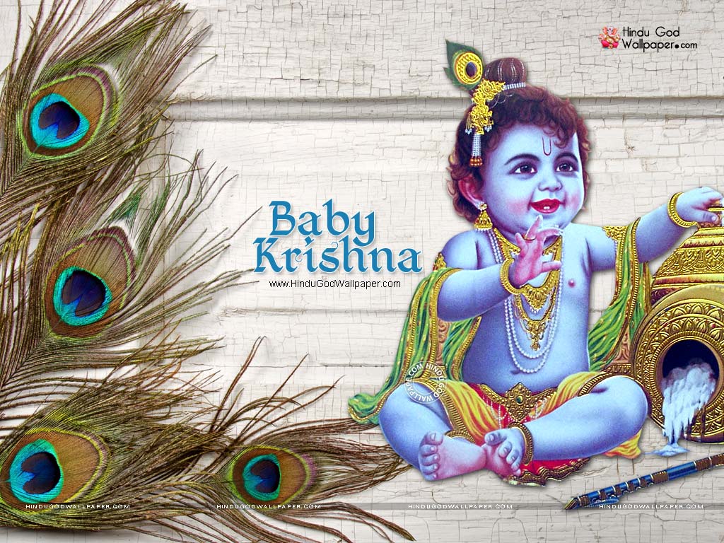 Tải xuống miễn phí hình nền 1024x768 Baby Lord Krishna