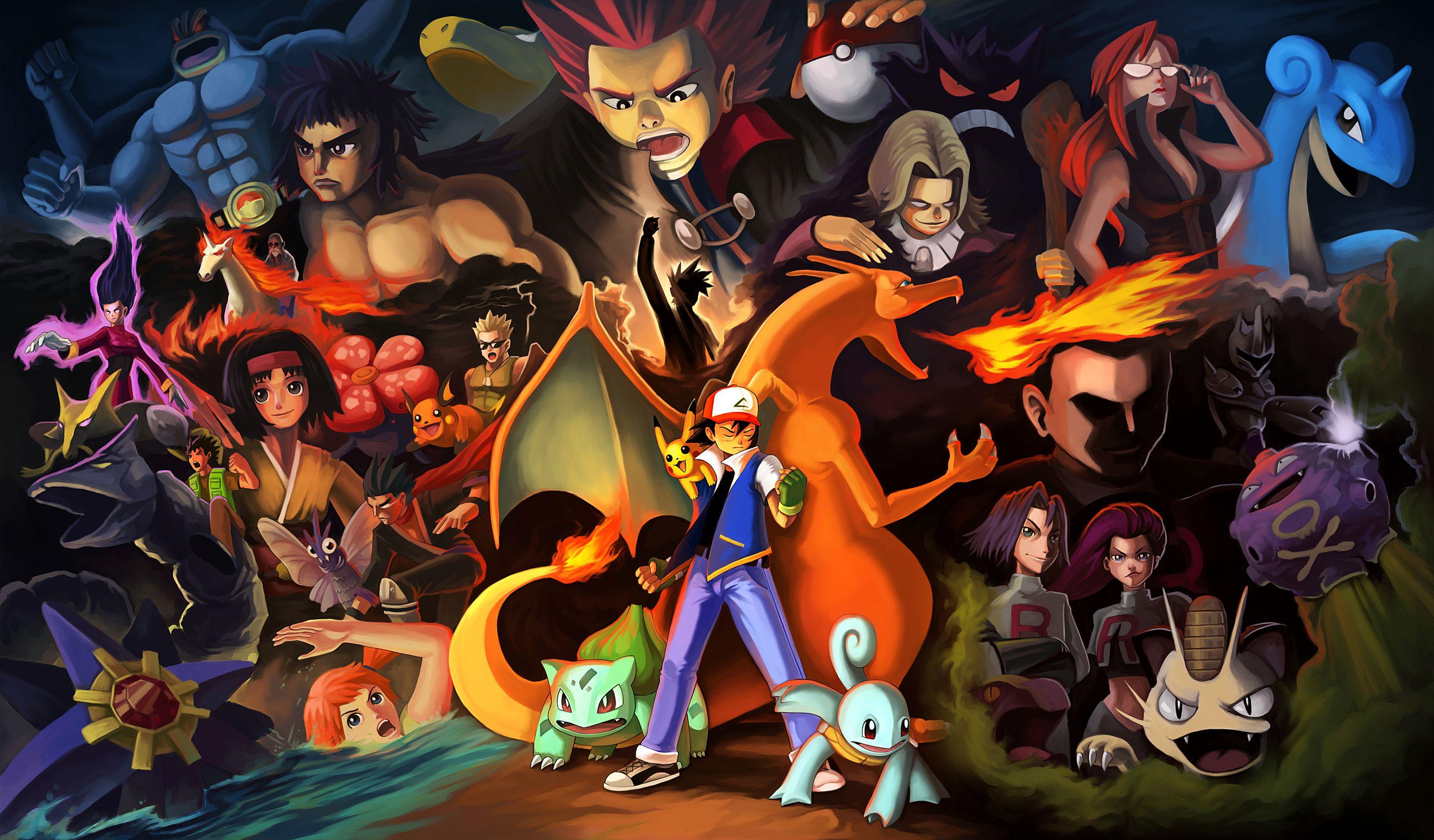 Hình nền và hình nền HD 3000x1758 Ash (Pokémon)