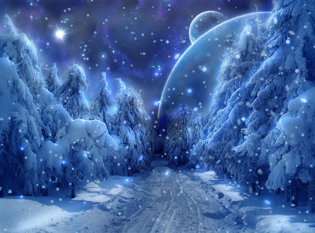 1095x810 Let It Snow Animated Wallpaper
