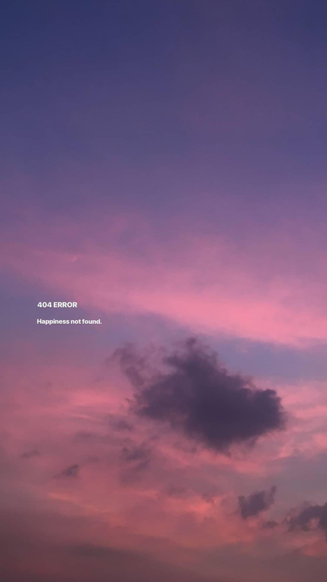 1080x1920 Error Happiness Not Found Wallpaper