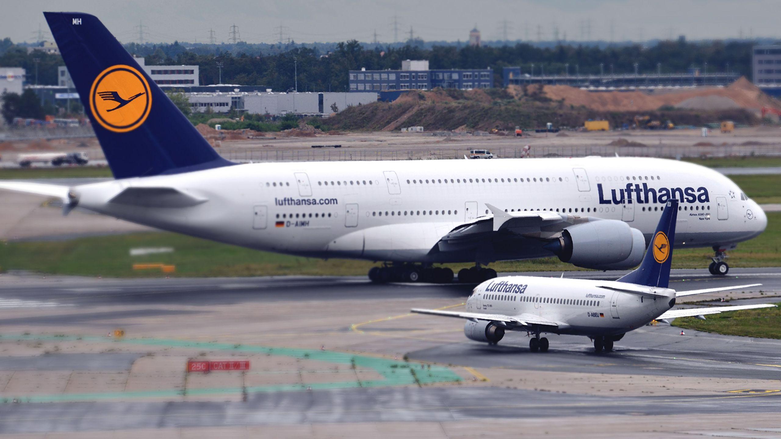 2560x1440 Picture Airplane Passenger Airplanes Lufthansa Airbus 2560x1440