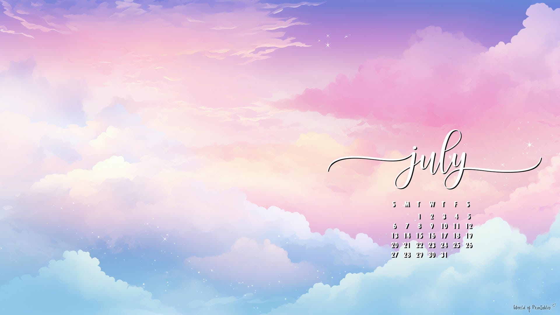 1920x1080 July Calendar Wallpaper Best Styles For Your Desktop Or Phone Background
