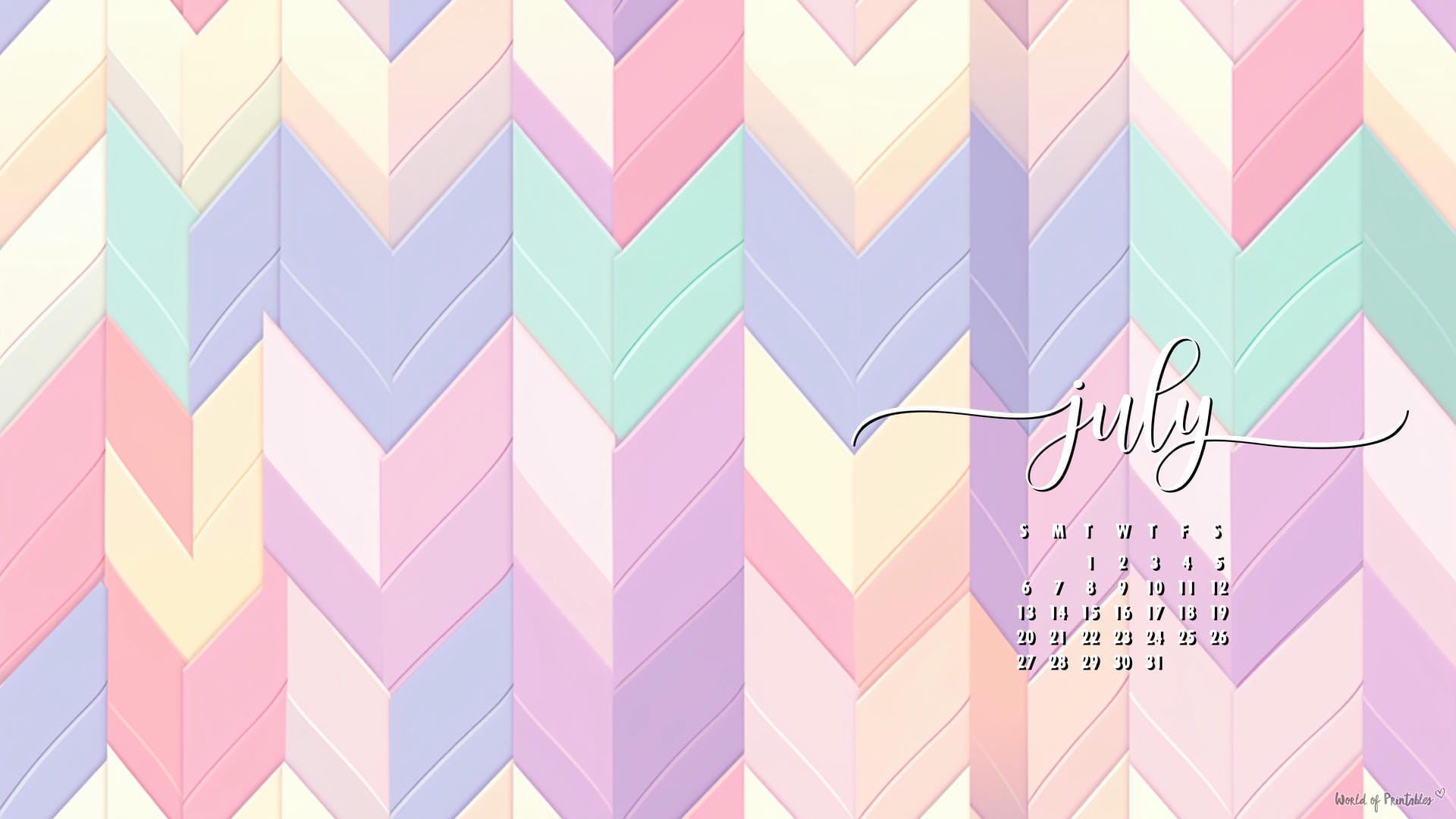 1920x1080 July Calendar Wallpaper Best Styles For Your Desktop Or Phone Background