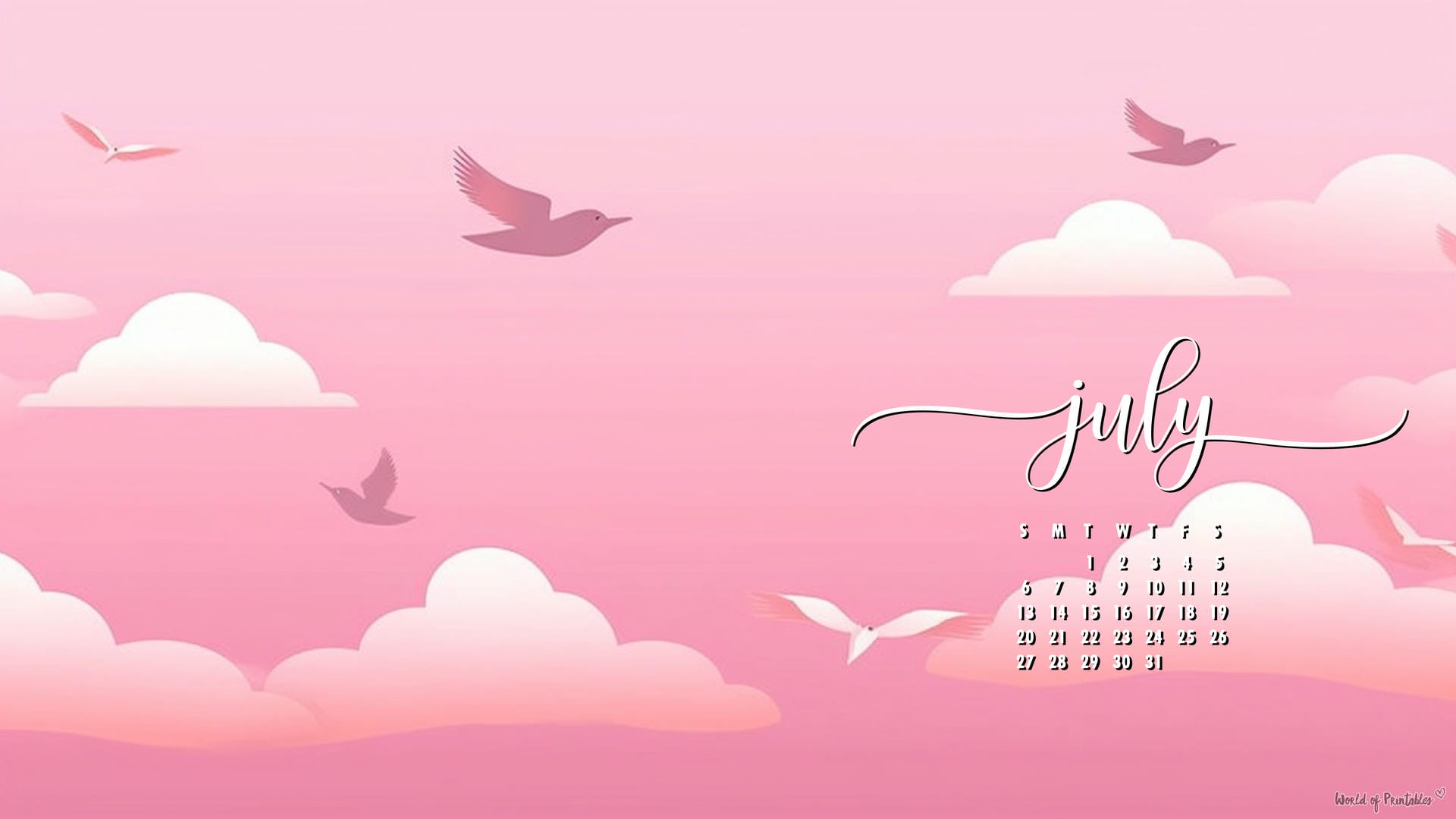 1920x1080 July Calendar Wallpaper Best Styles For Your Desktop Or Phone Background