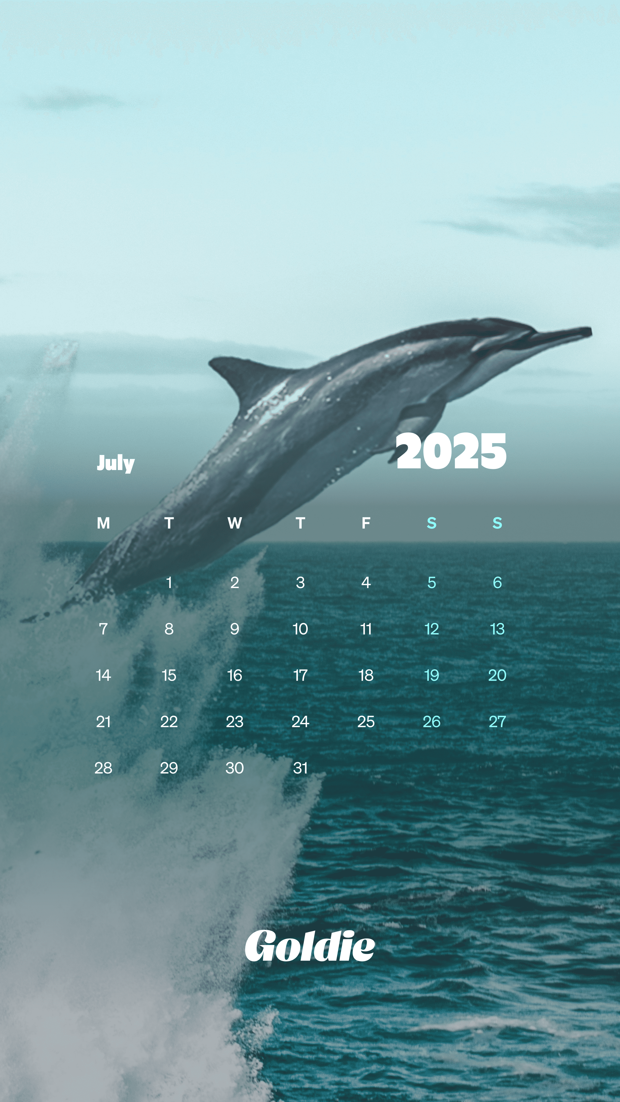 2160x3840 Free July 2025 Calendar Wallpaper