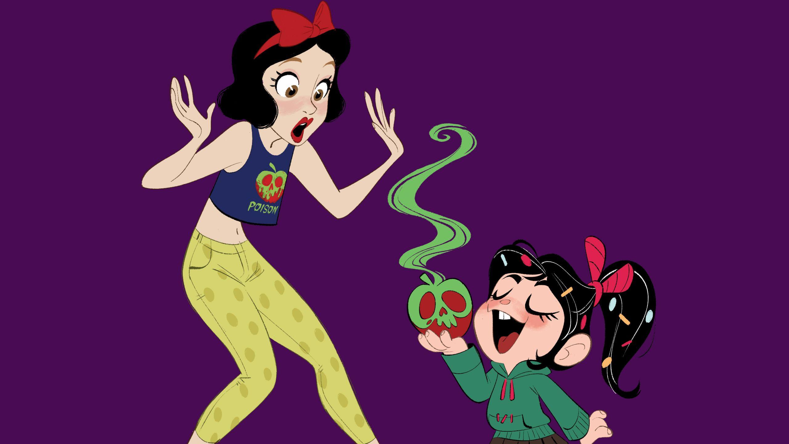 2560x1440 Ralph Breaks the Internet Disney Princess with Vanellope HD
