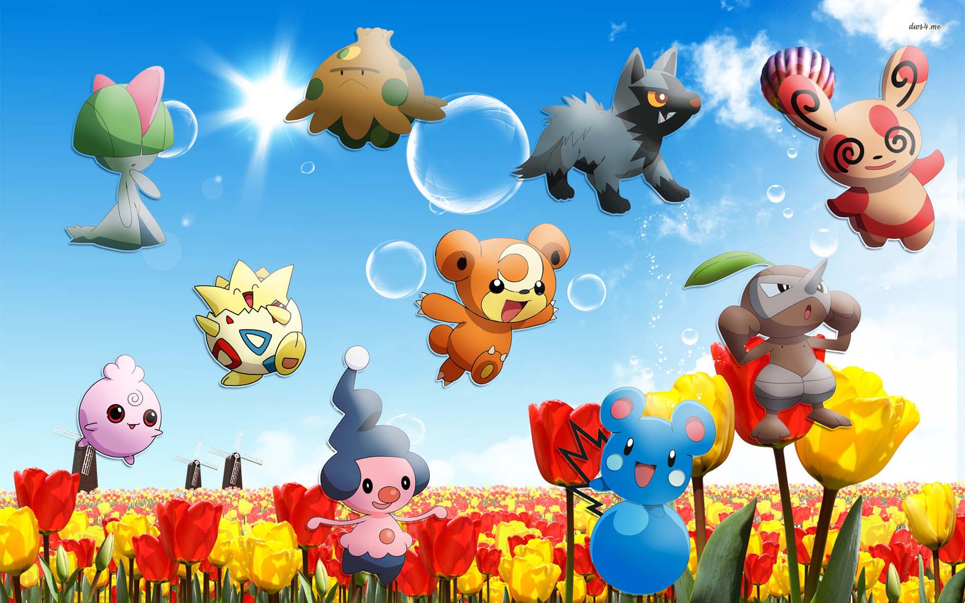 Hình nền Pokemon 3d cute dễ thương đáng yêu nhất