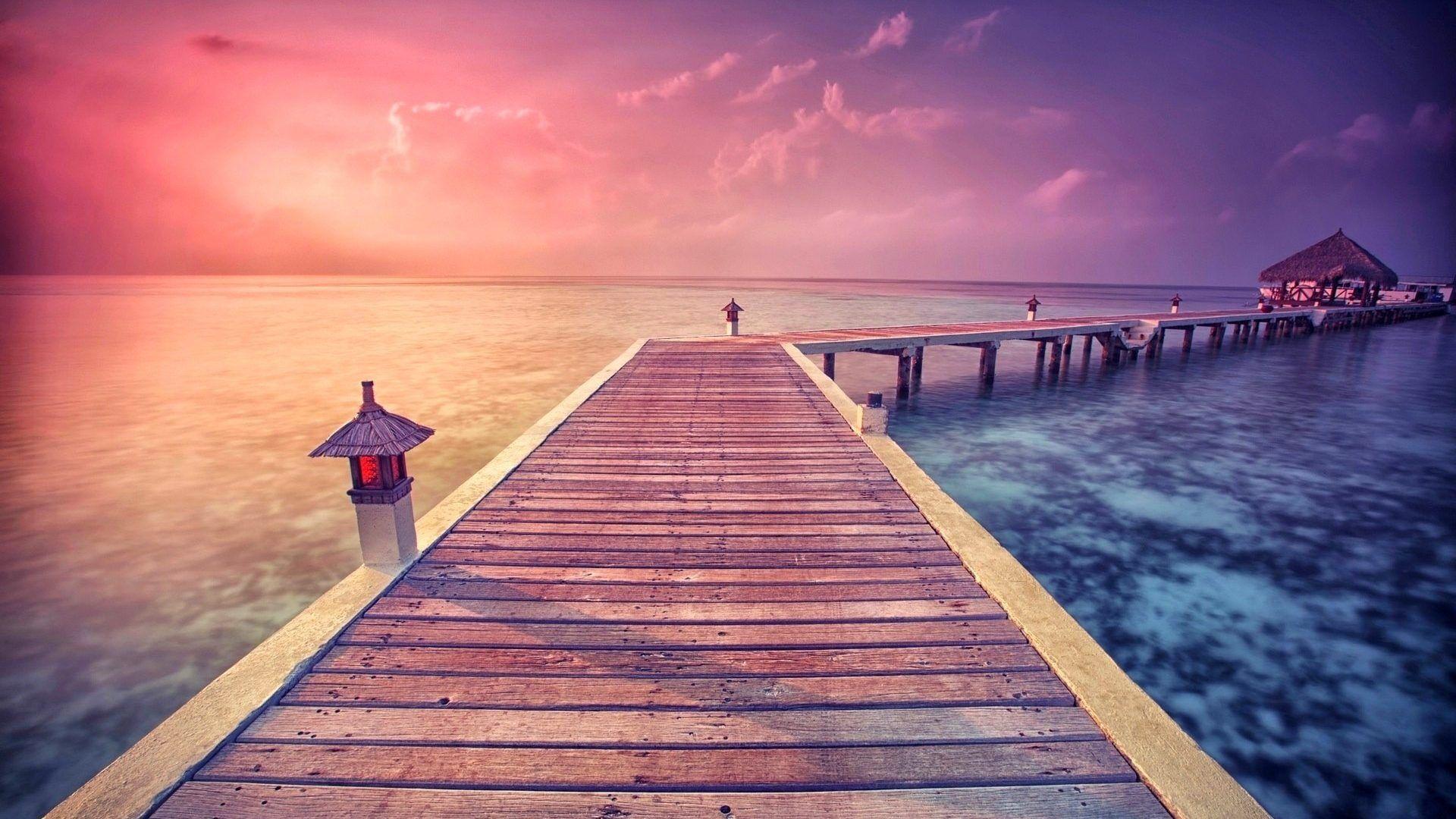 Pink Ocean Desktop Wallpapers - Top Free Pink Ocean Desktop Backgrounds