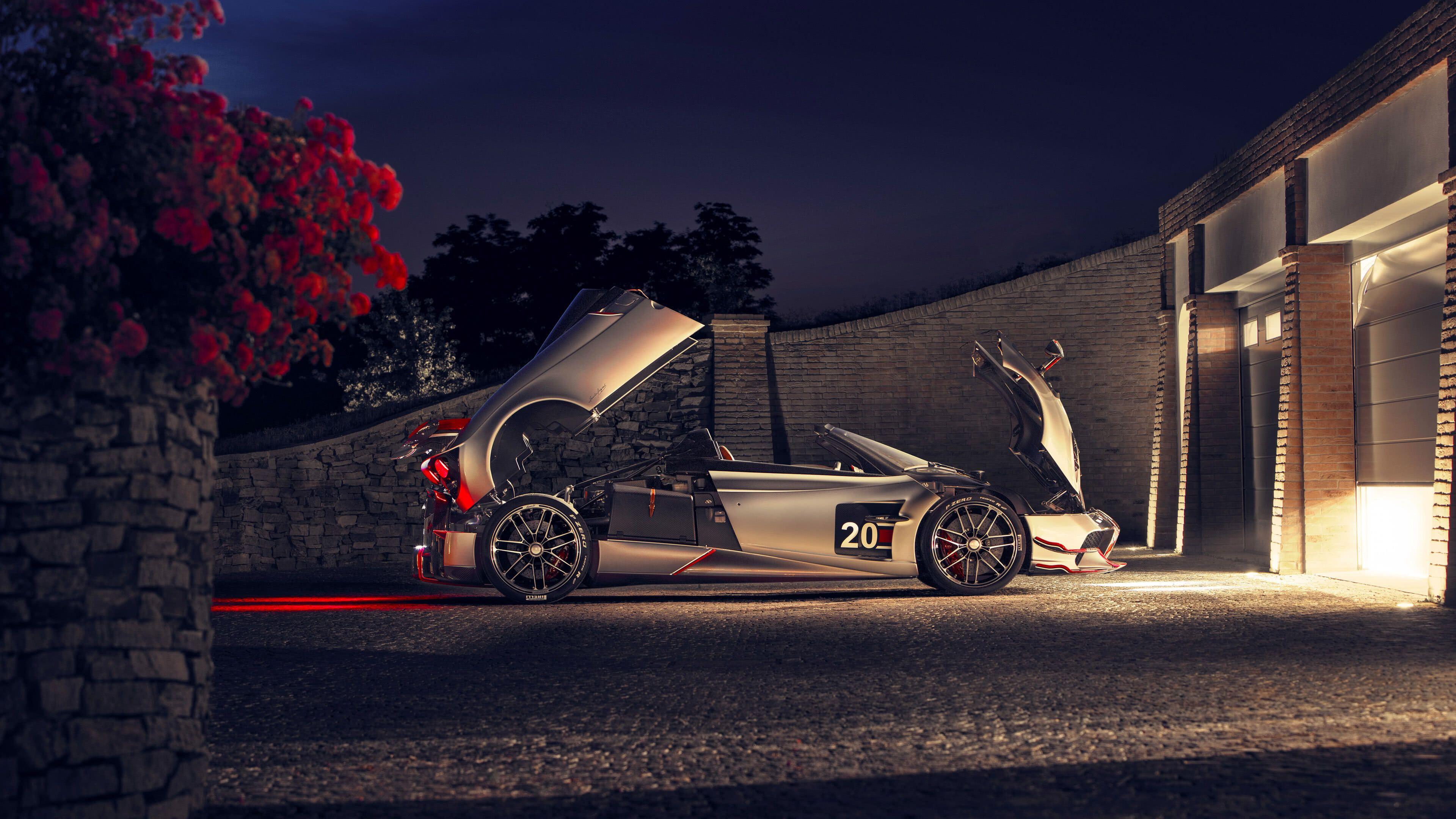 3840x2160 Pagani Huayra Roadster BC Side UHD 4K Wallpaper