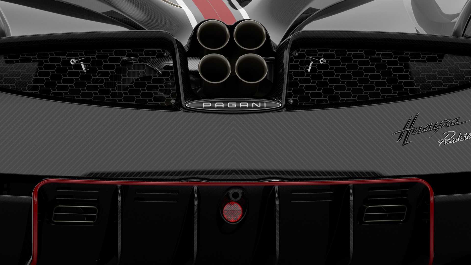 1920x1080 Pagani Huayra Roadster BC Shows Its Six Exhaust Tips On Camera