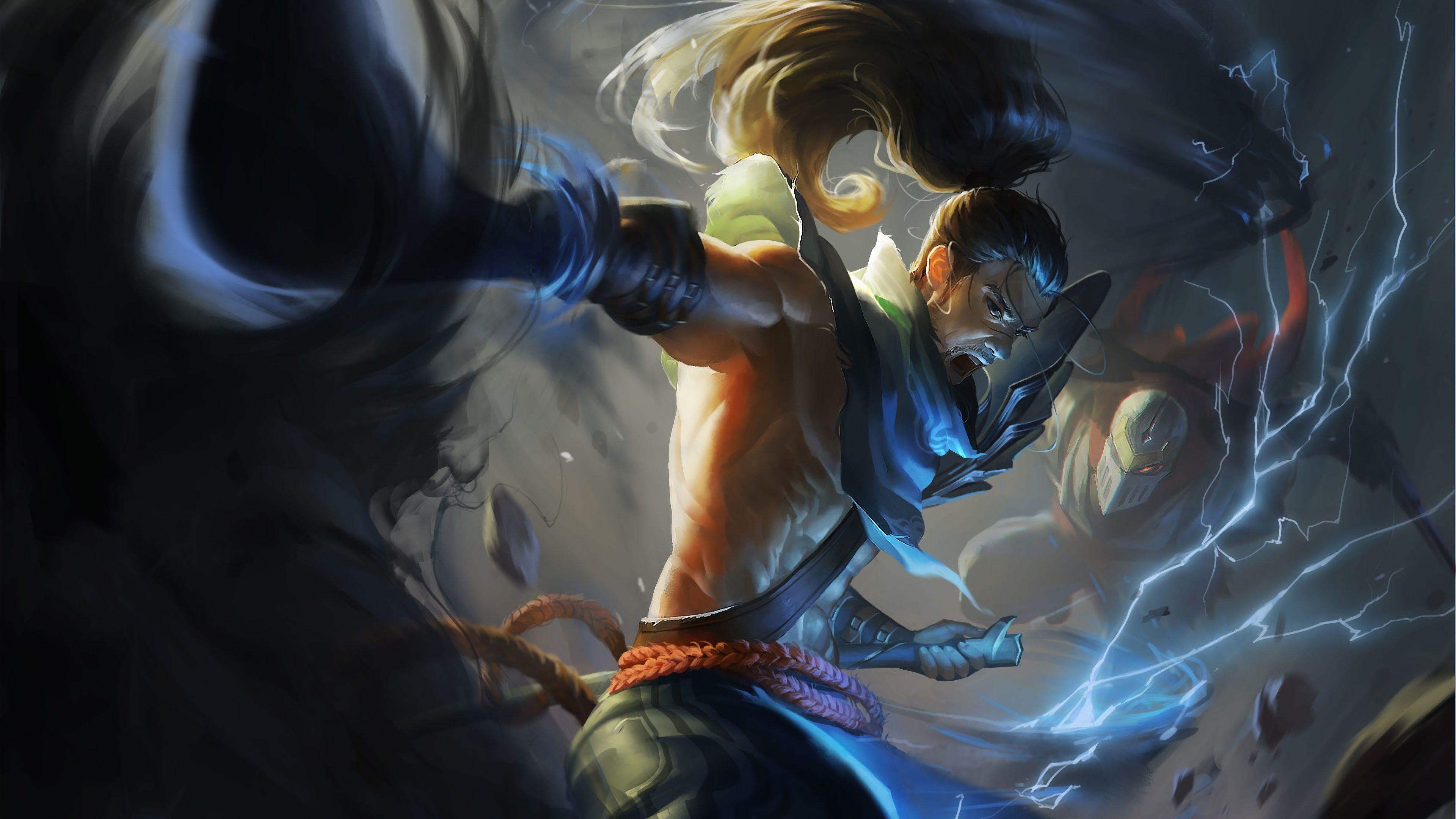 3840x2160 Wallpaper 4k Yasuo and Zed LoL League of Legends league