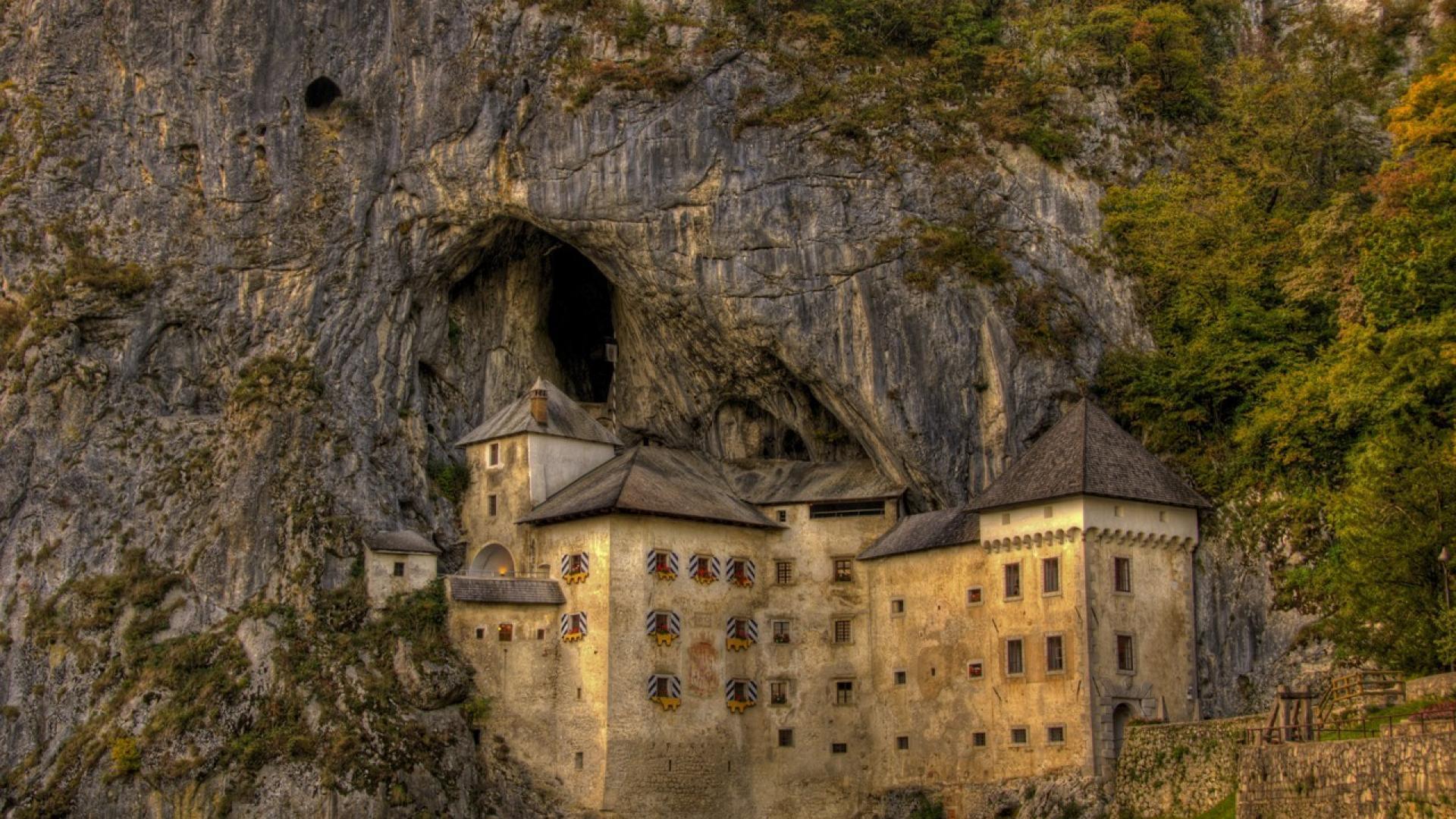 1920x1080 Landscapes castles europe slovenia predjama castle wallpaper