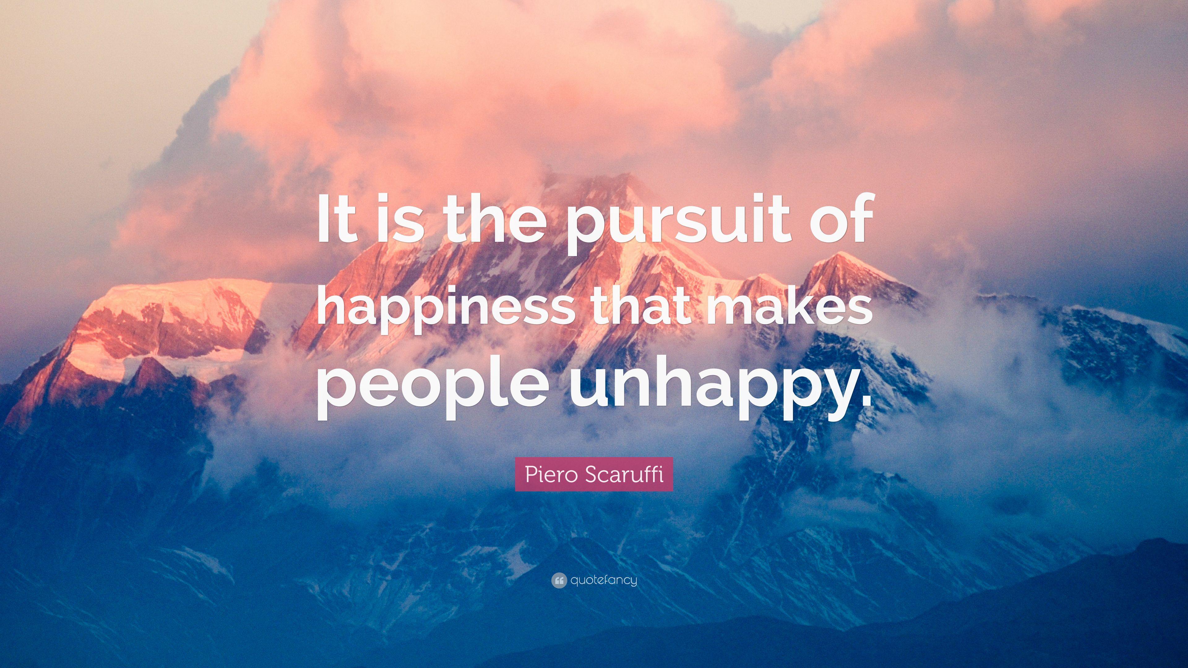 3840x2160 Piero Scaruffi Quote: “It is the pursuit of happiness that
