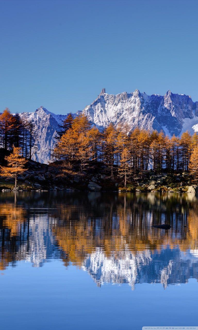 768x1280 Mont Blanc Autumn Ultra HD Desktop Background Wallpaper