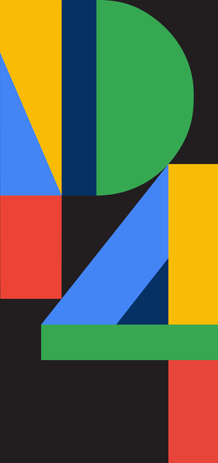 754x1600 Download Google Pixel 4 'P4' Wallpaper Seen In Renders