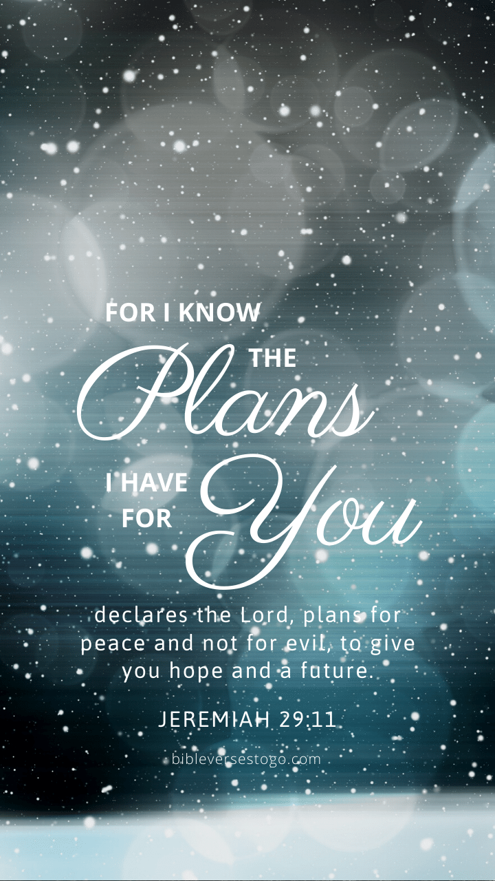 Jeremiah 2911 Phone Wallpaper  I know the plans How to plan Jeremiah 29  11