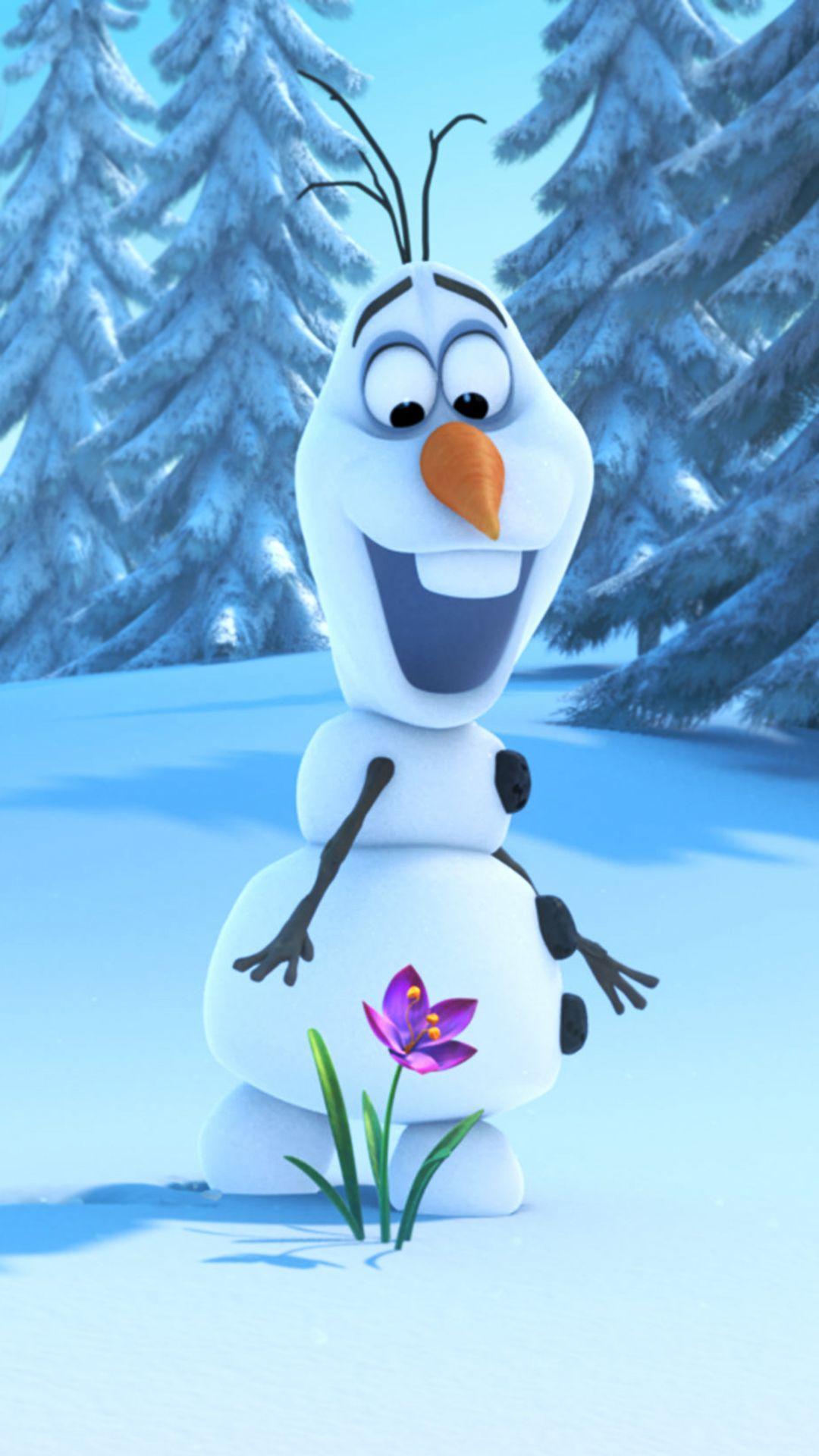 1080x1920 Frozen Olaf Mobile Phone Background