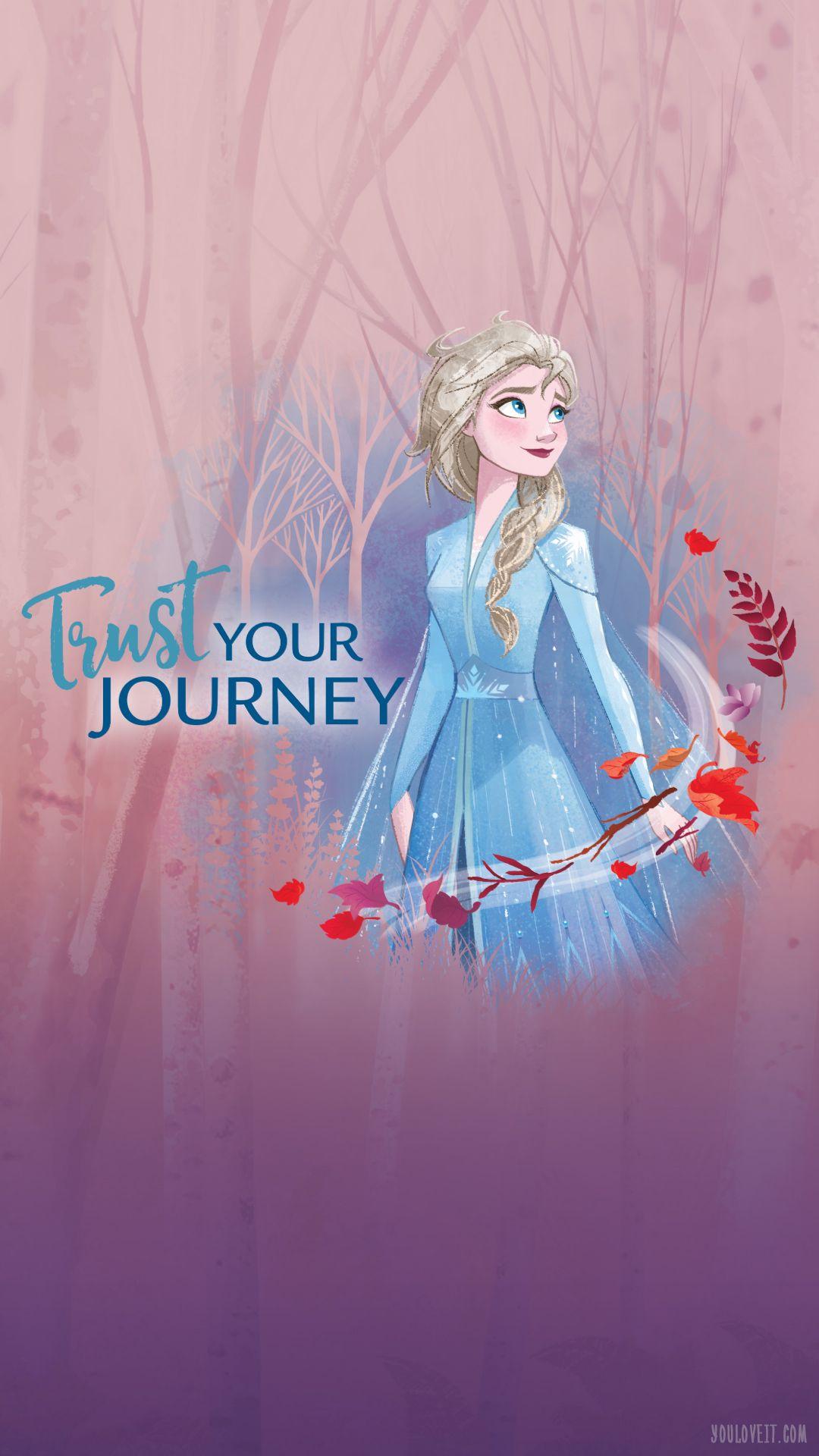 1080x1920 Big Frozen 2 phone wallpaper with Elsa