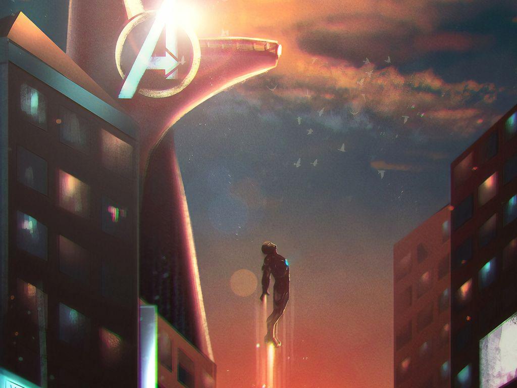 1024x768 Iron Man Stark Tower 4k Wallpaper HD, 4k, 5k, 8k