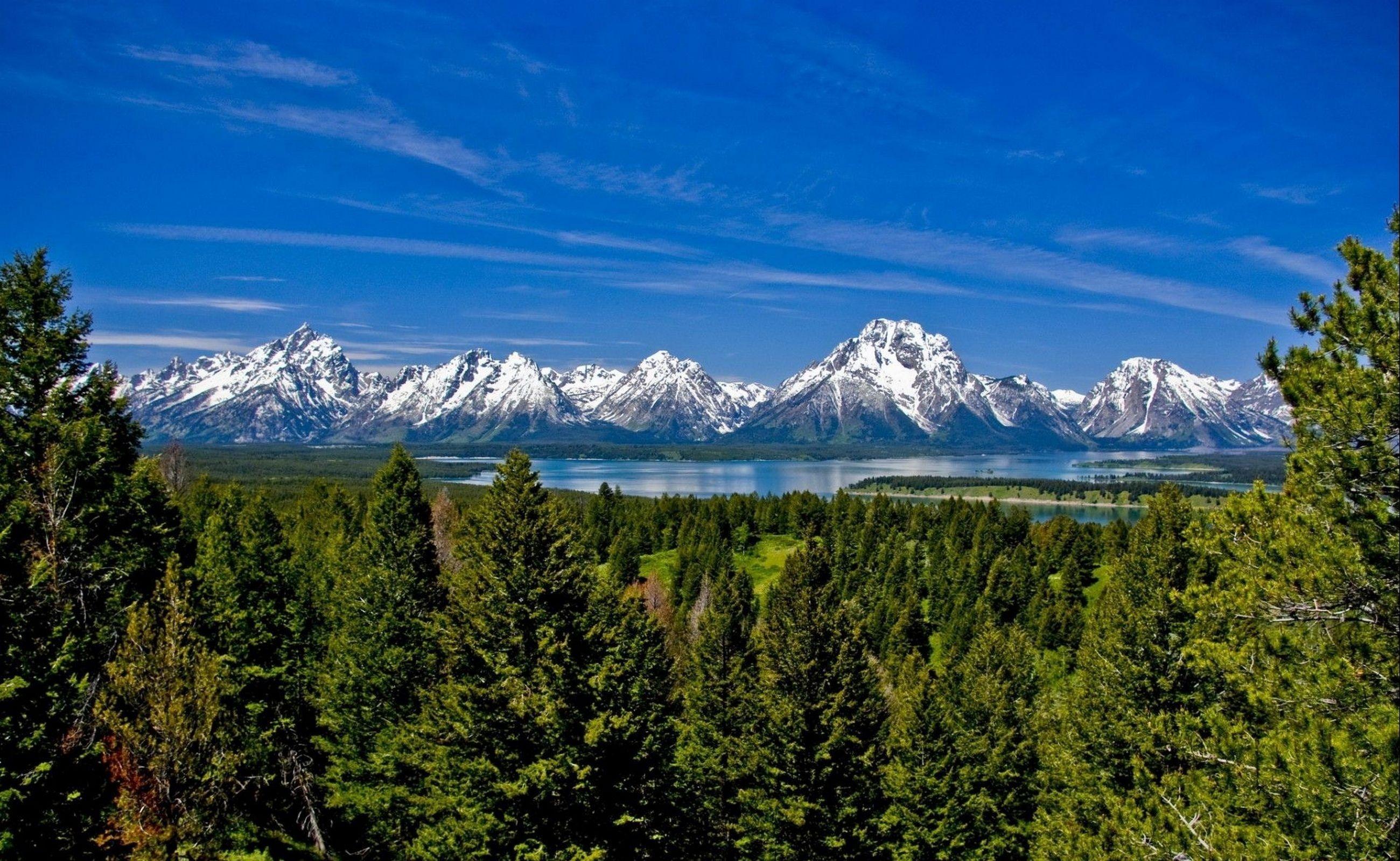 2600x1600 Download wallpaper 2600x1600 mountains, grass, distance, top