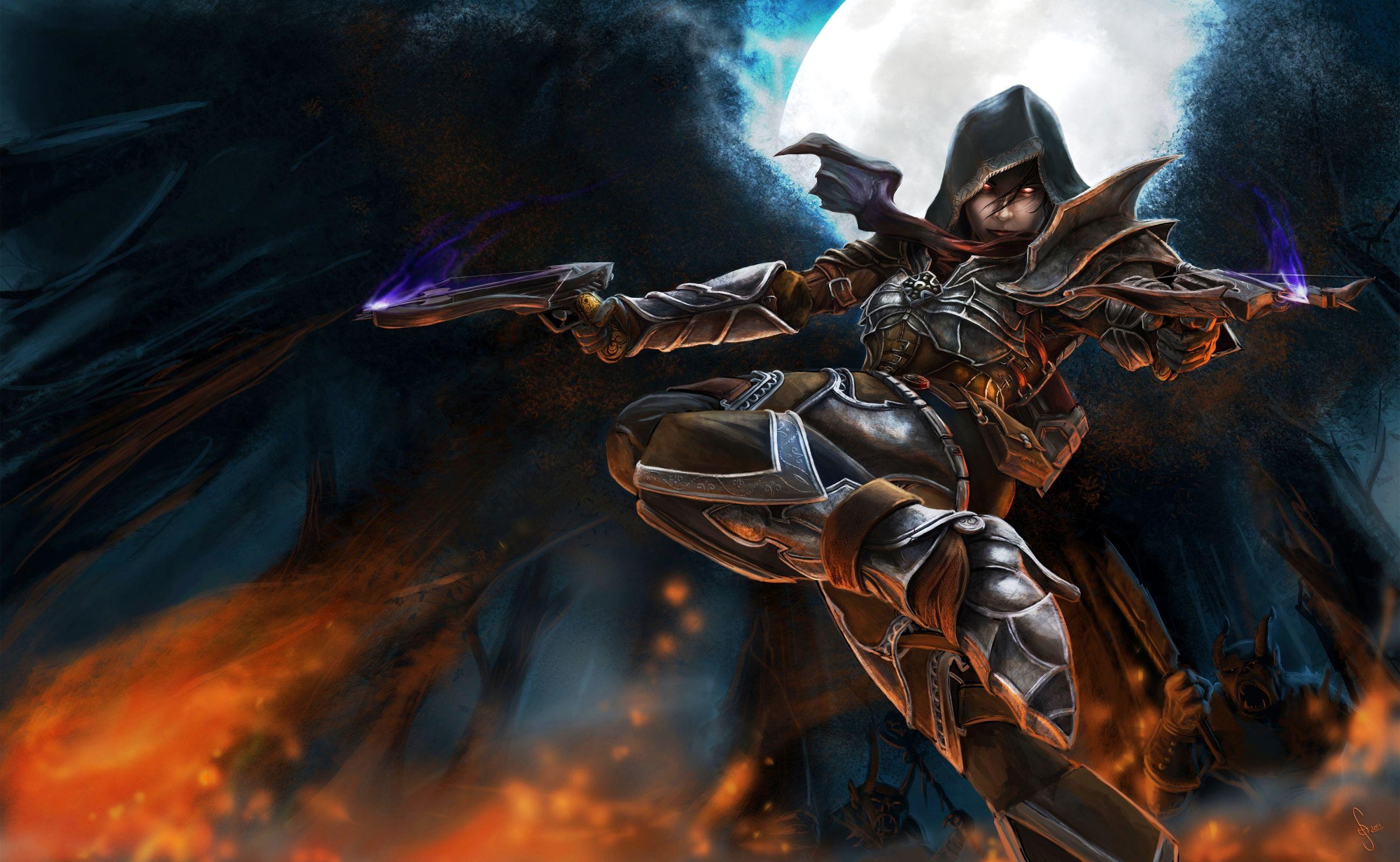 2600x1600 Diablo 3 Demon Hunter Wallpaper