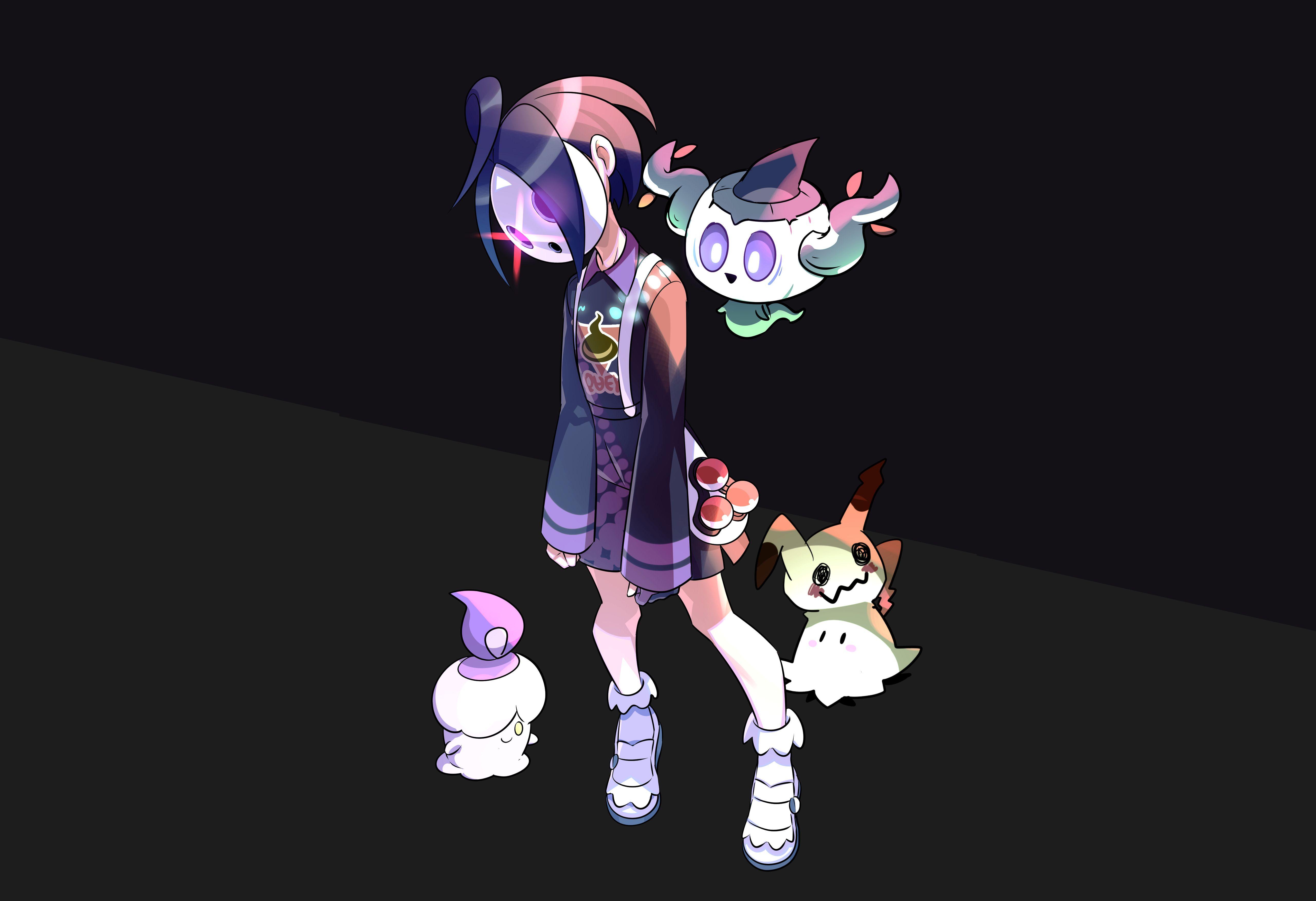 5120x3508 Allister and Phantump Pokemon Sword and Shield Wallpaper, HD