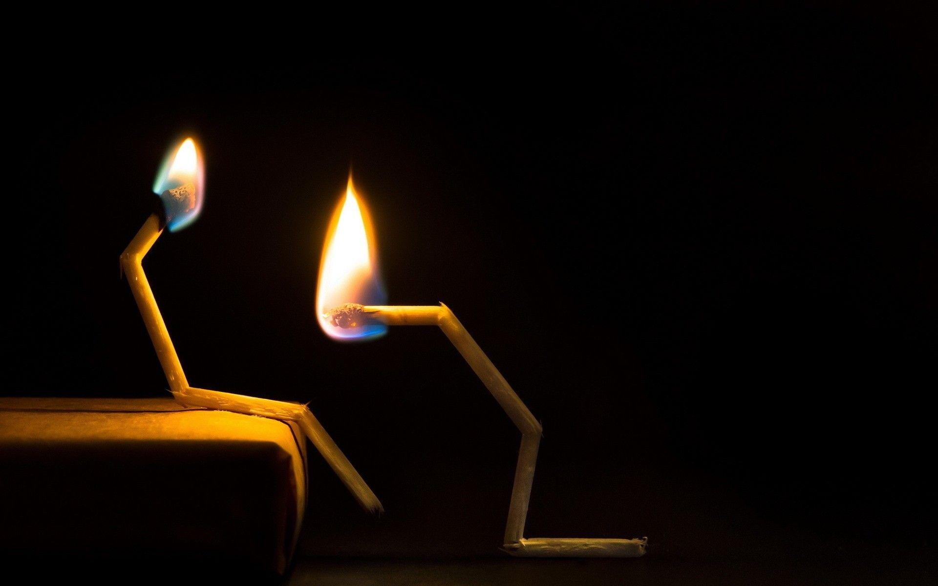 1920x1200 abstract matches burning wallpaper. Abstract.