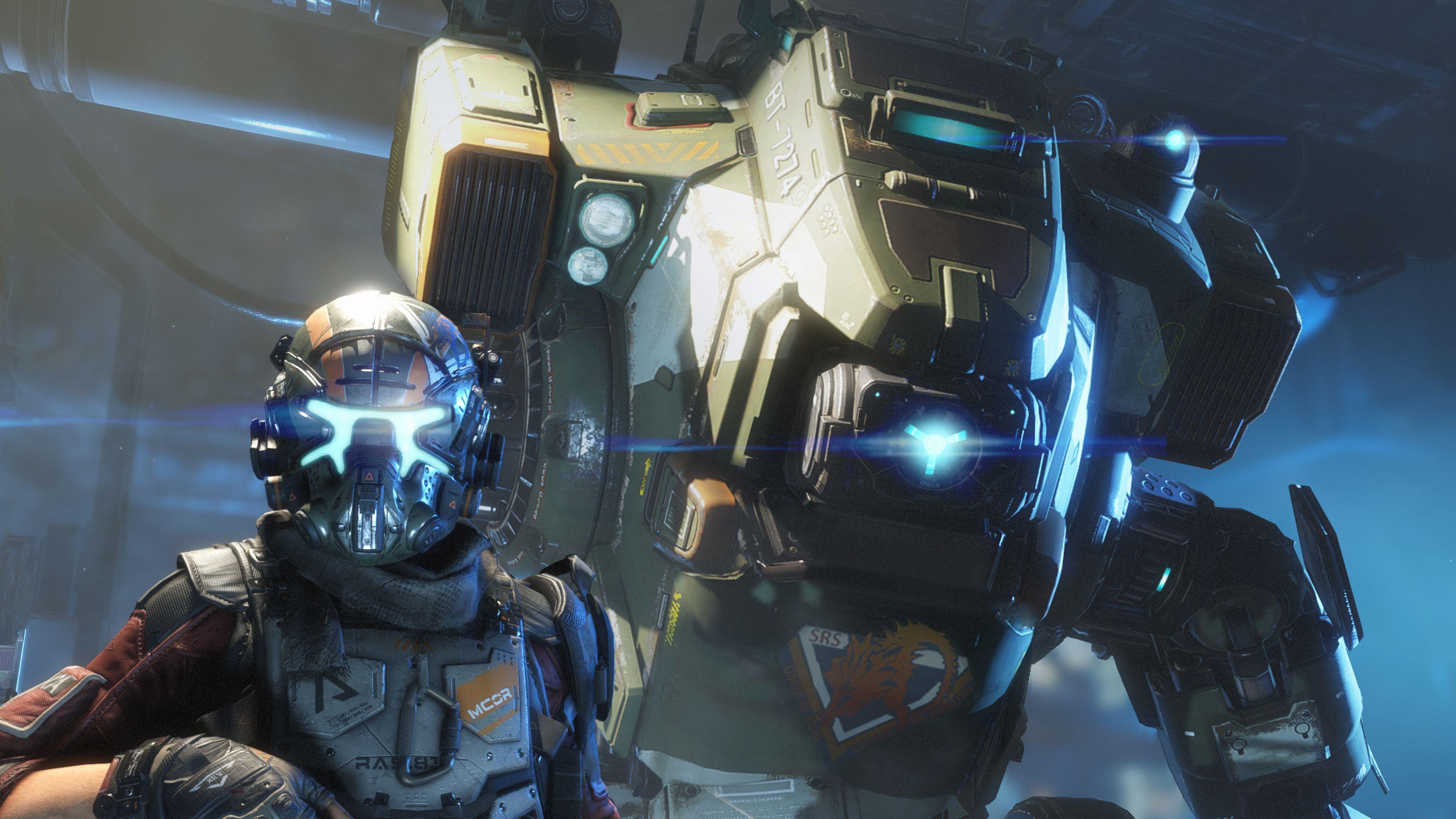3840x2160 Wallpaper Titanfall Titan, Pilot, 4K, Games