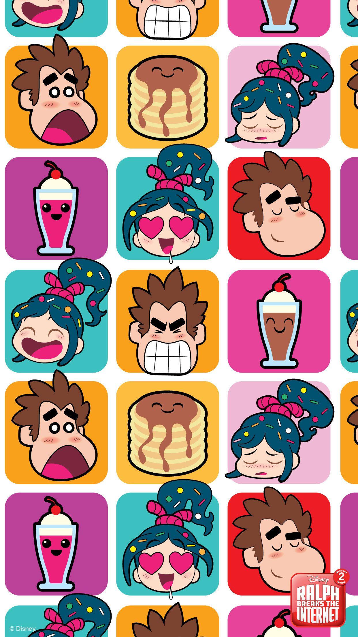 1242x2209 Ralph Breaks the Internet Mobile Wallpaper. Disney