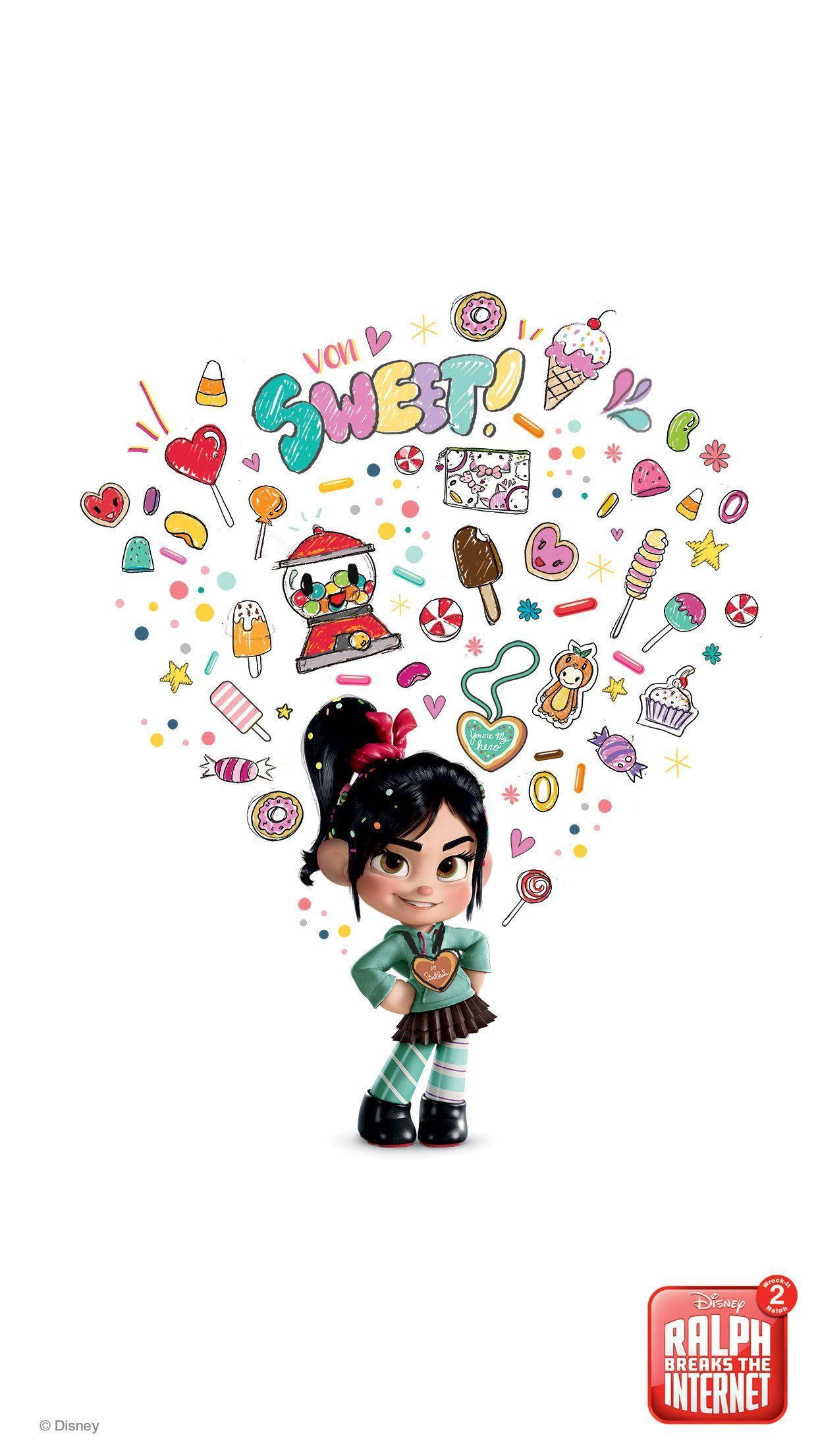 1242x2209 Ralph Breaks the Internet Mobile Wallpaper. Disney