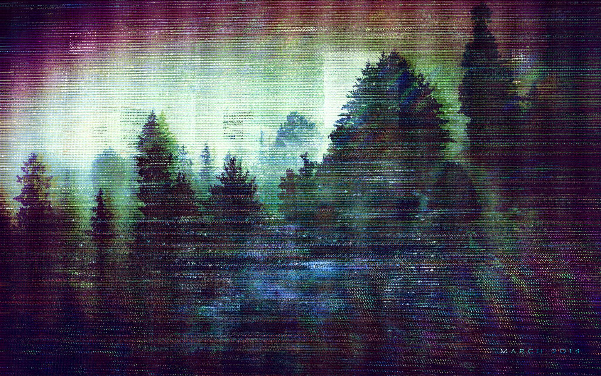 2048x1280 Glitch Wallpaper