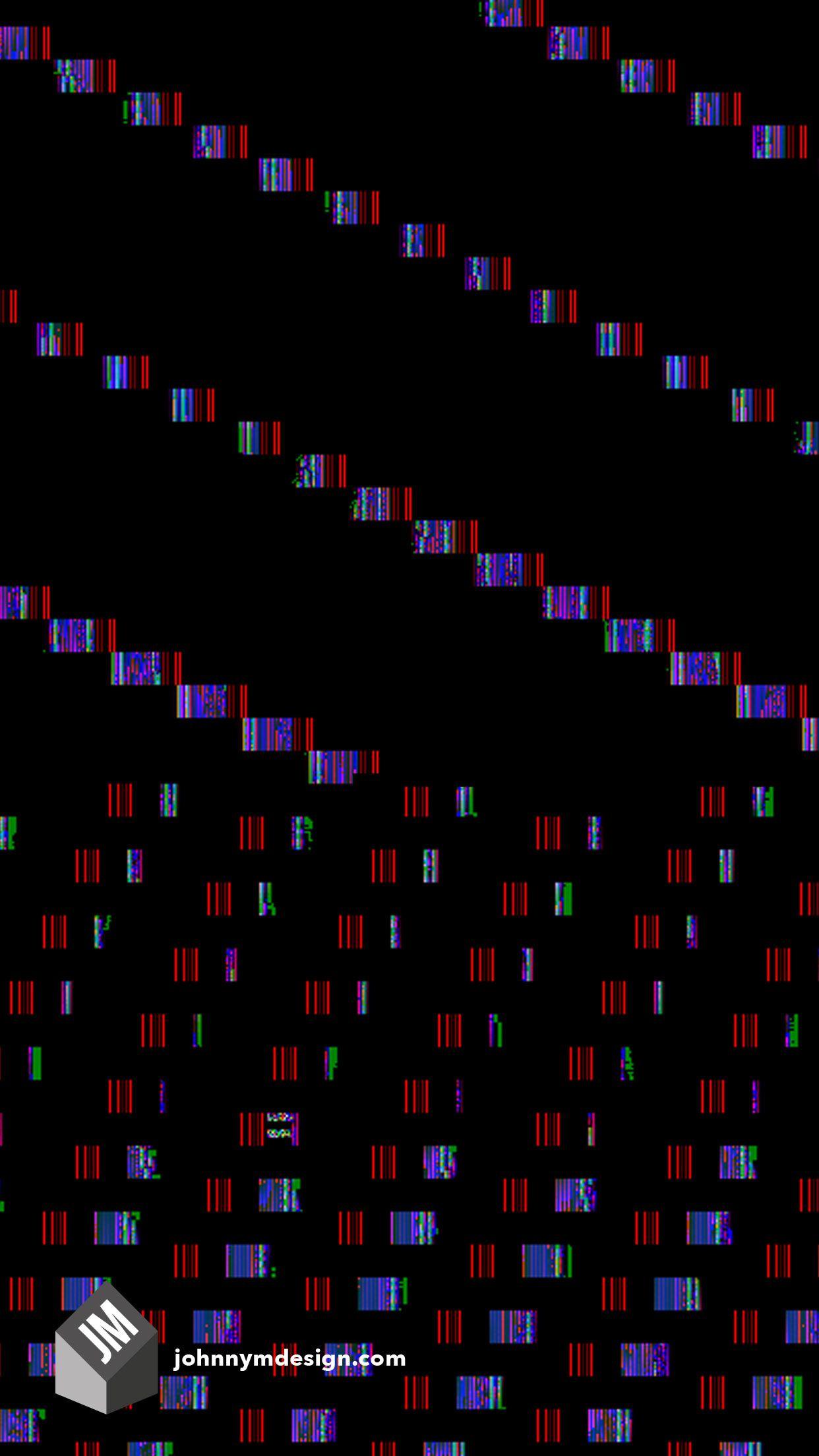 1242x2208 Free download Glitch Phone Wallpaper Johnny Murphy Design