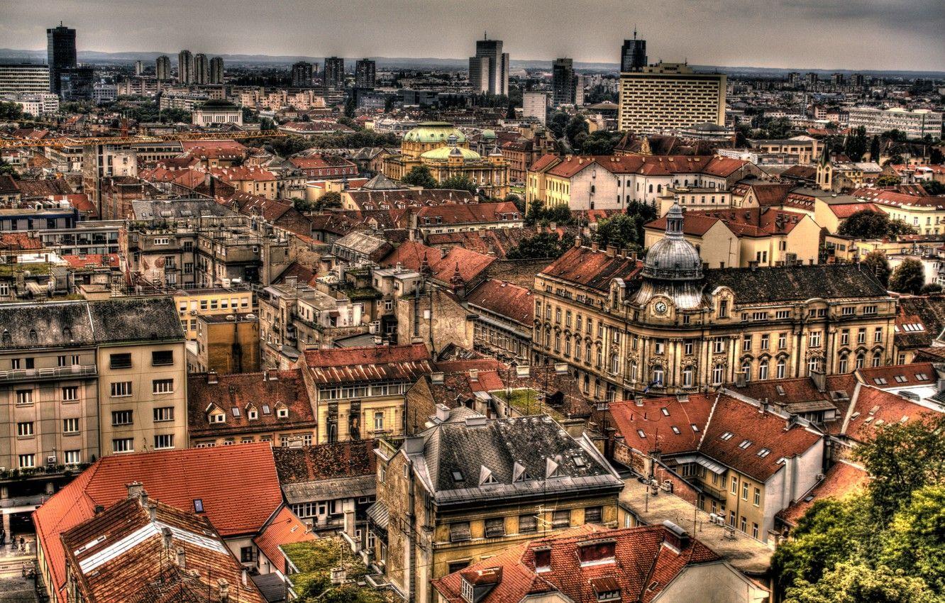 1332x850 Wallpaper city, the city, building, roof, Croatia, capital, Croatia, Zagreb, Zagreb image for desktop, section город