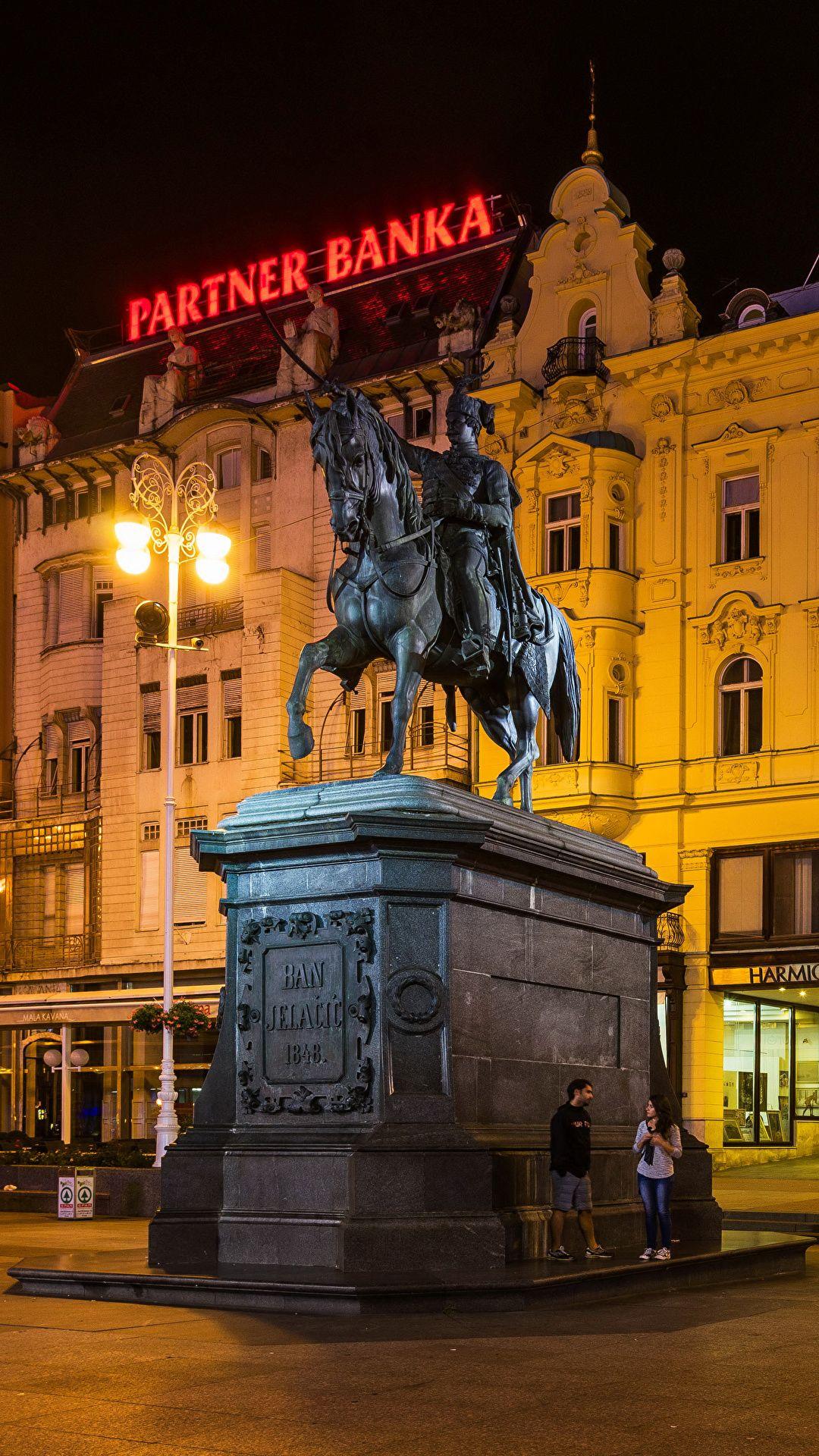 1080x1920 Picture City of Zagreb Croatia Monuments Street lights