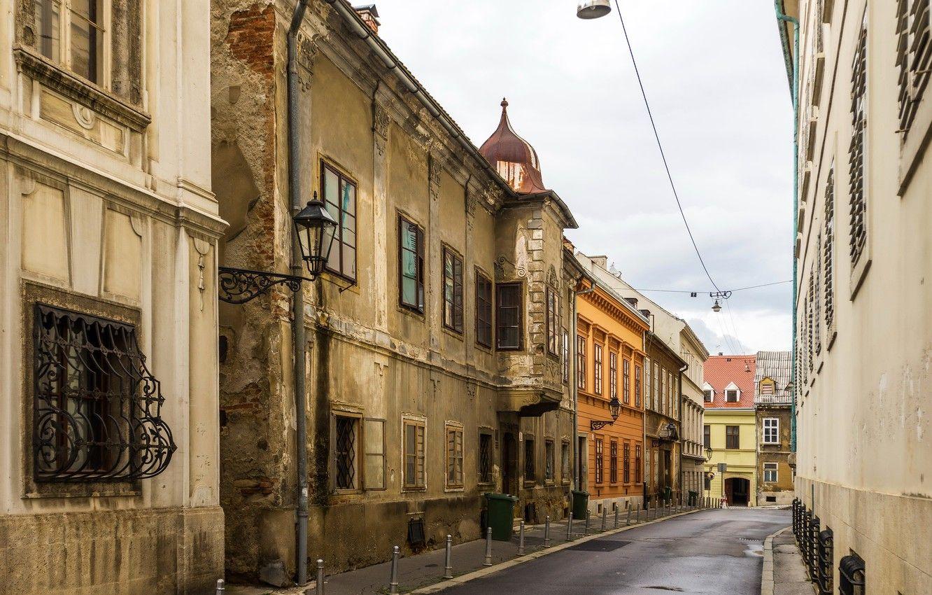 1332x850 Wallpaper street, home, lane, Croatia, Zagreb image for desktop, section город