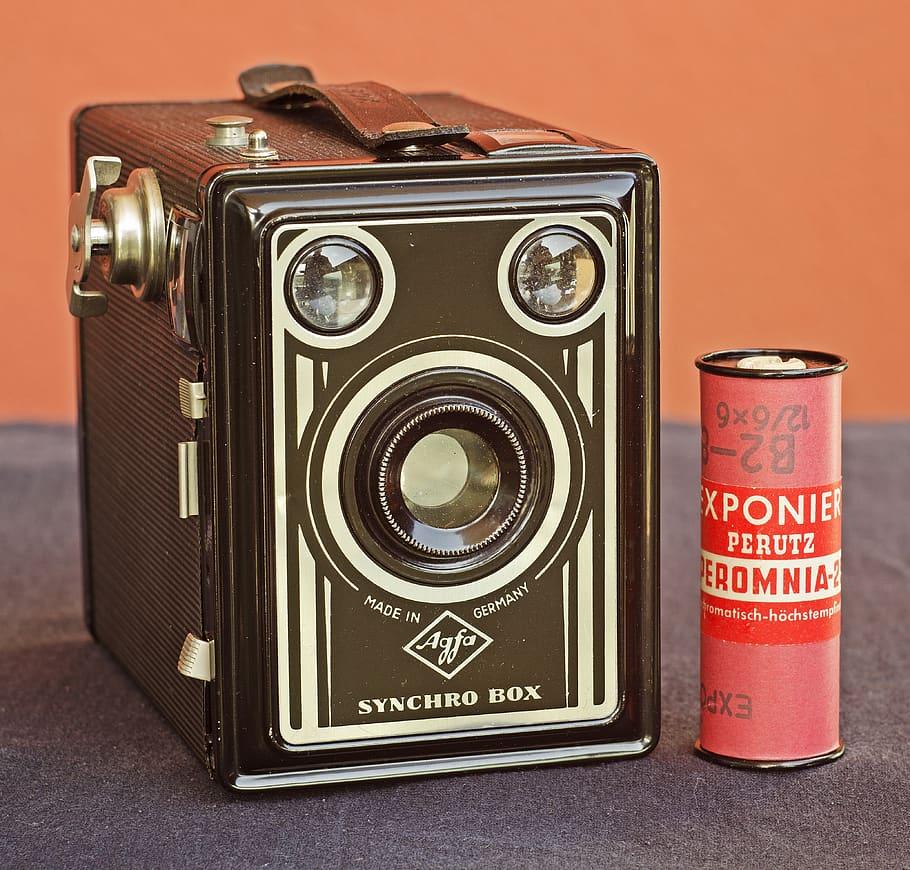 910x870 HD wallpaper: vintage box camera, agfa, made in germany