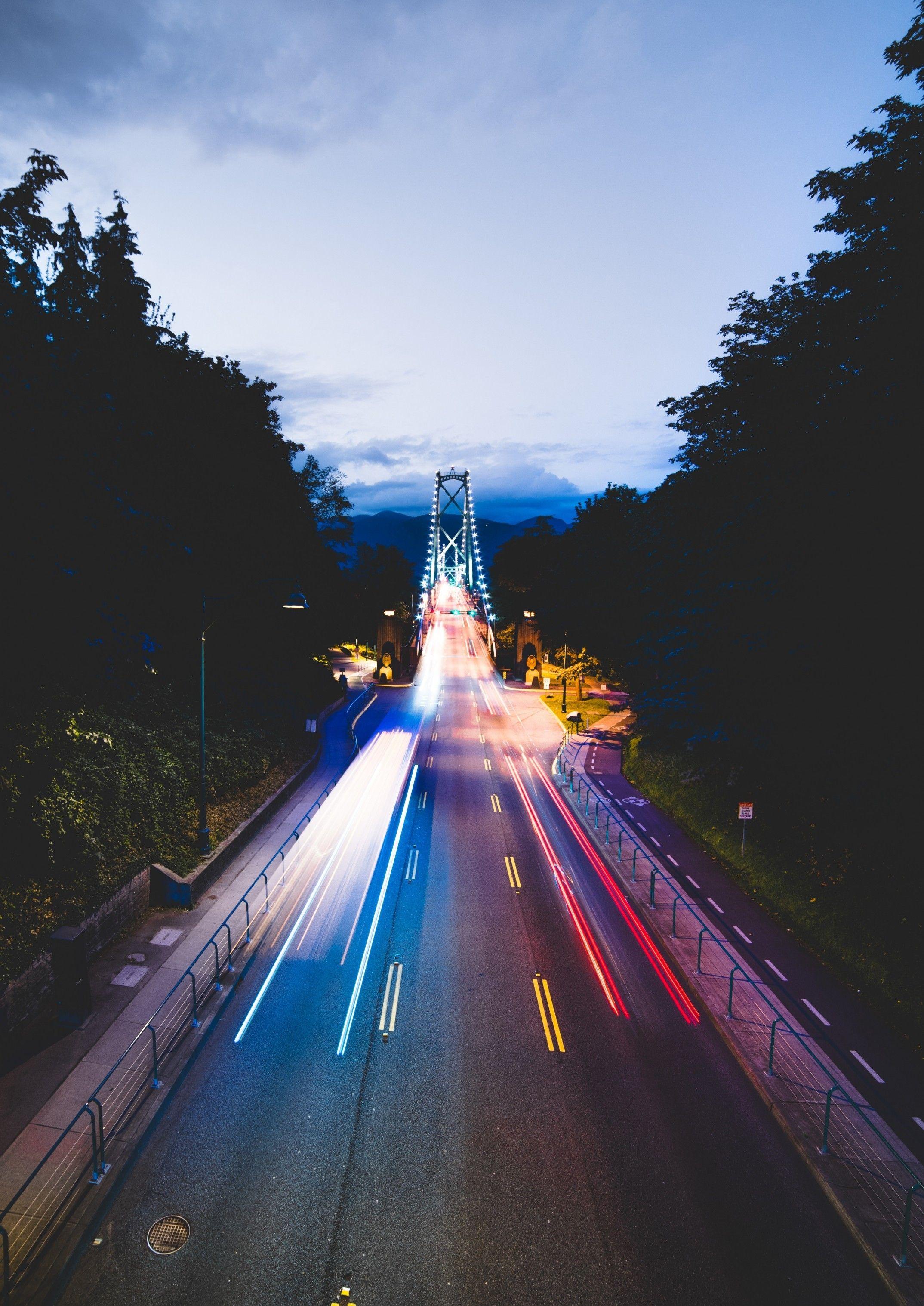 2148x3035 Download 2148x3035 Canada Vancouver, Road, Night, Lights