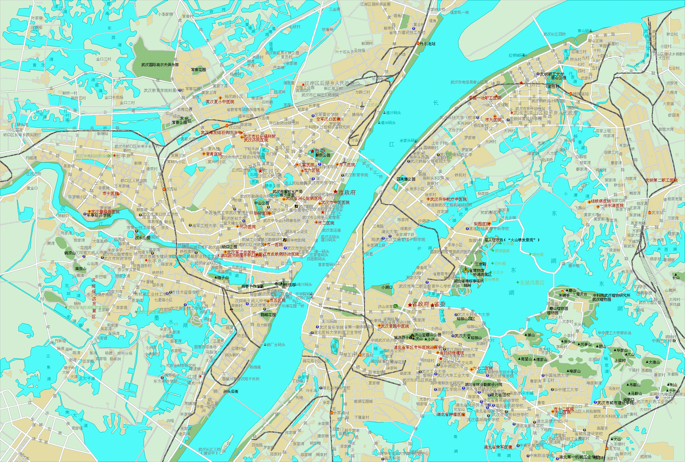 2198x1482 Free download Image Wuhan China Map Download [2198x1482]