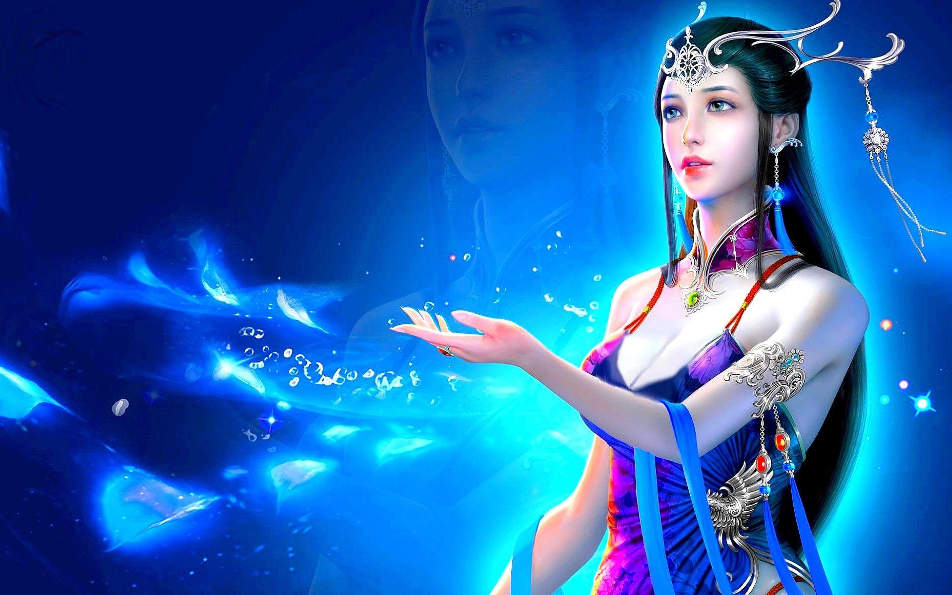 1920x1200 3D Desktop Wallpaper Fantasy Girl Fantasy Girl Full
