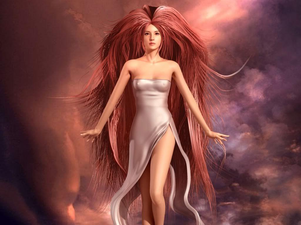 1024x768 3D Fantasy Girls wallpaperx768