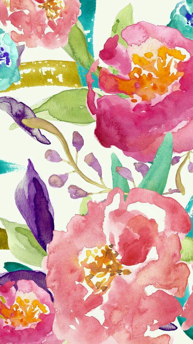736x1309 Watercolor. Floral watercolor, Flower