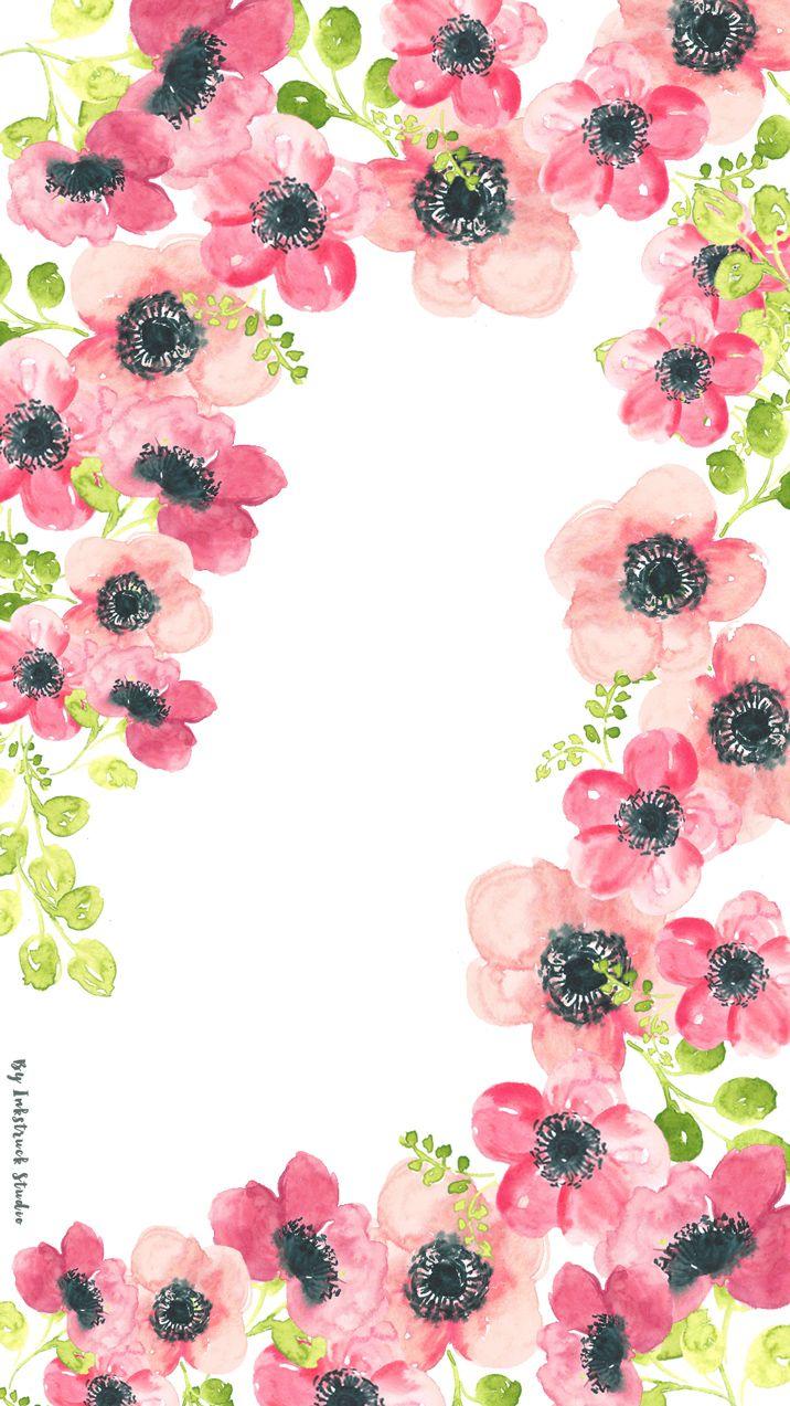 716x1273 WATERCOLOR FLORAL WALLPAPERS