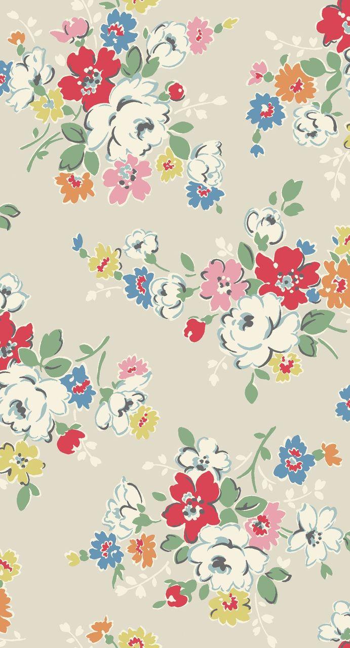 691x1280 Background, Cath Kidston, Floral Vintage Wallpaper