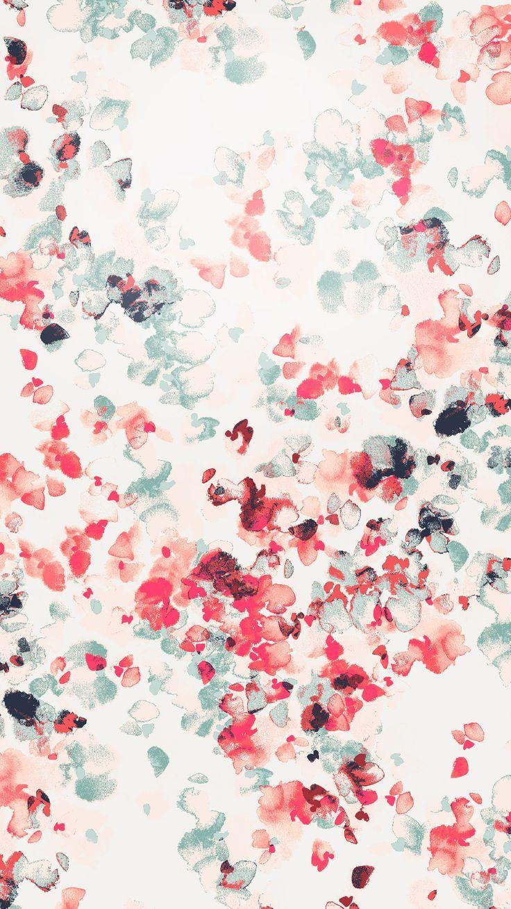 736x1308 Watercolor Flowers iPhone Background Com Watercolor
