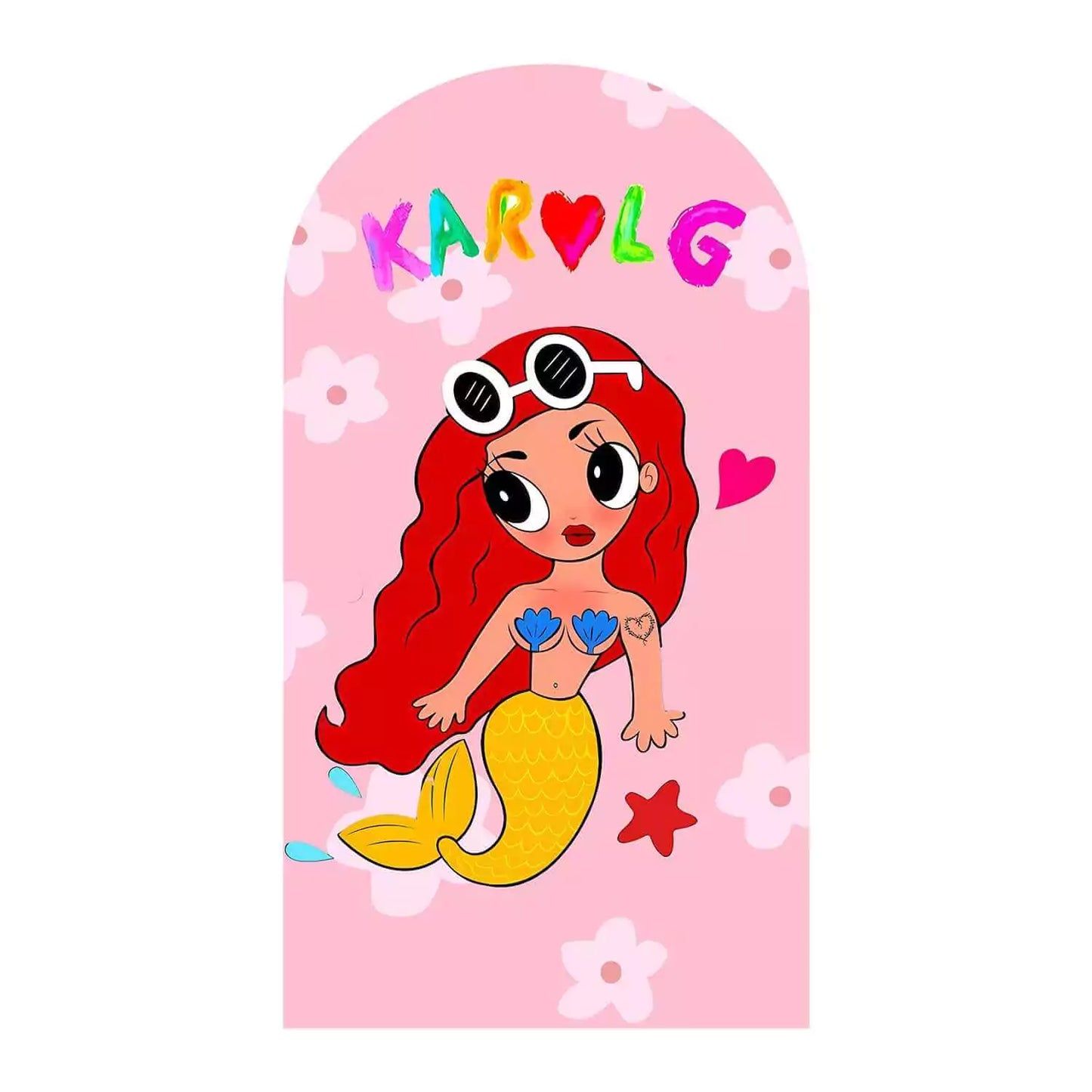 1445x1445 Mañana Será Bonito Mermaid Arch Backdrop for Kid's Party