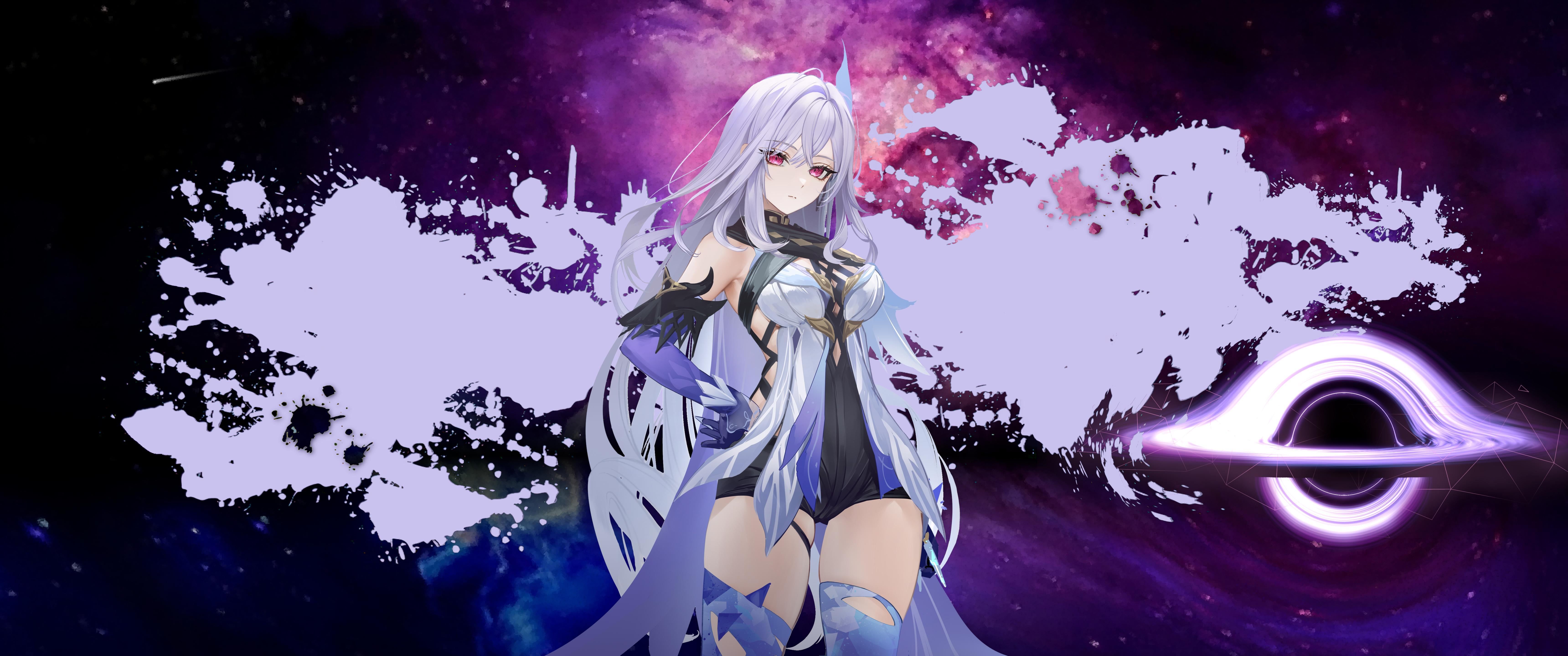 6880x2880 Skirk Wallpaper I Edited Together (Using Art By Rity) : R Genshin_Impact